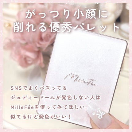 チート顔コントゥアパレット/MilleFée/パウダーハイライトを使ったクチコミ(2枚目)