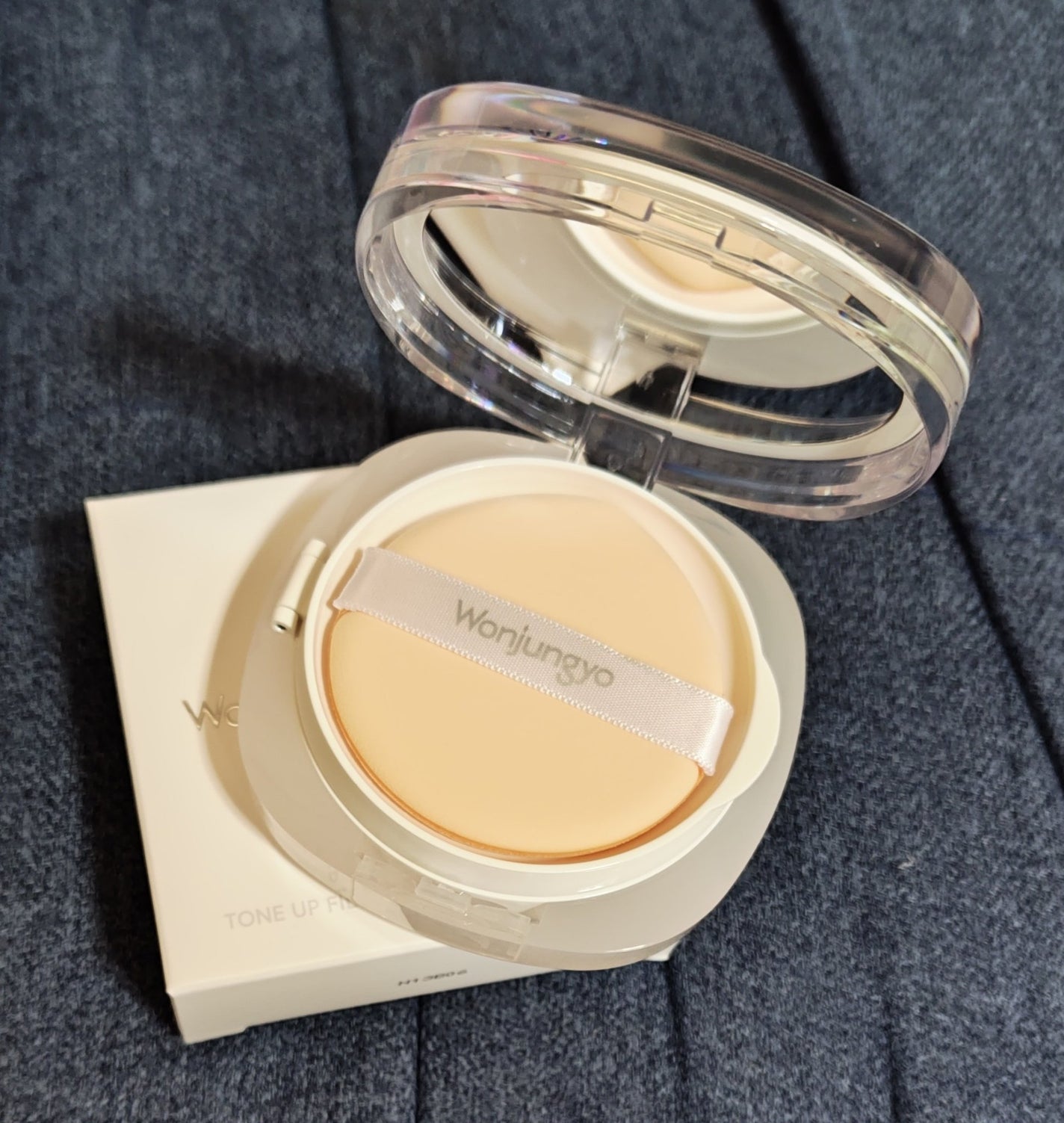 ウォンジョンヨ トーンアップ フィルタークッション/Wonjungyo/クッションファンデーションを使ったクチコミ(2枚目)