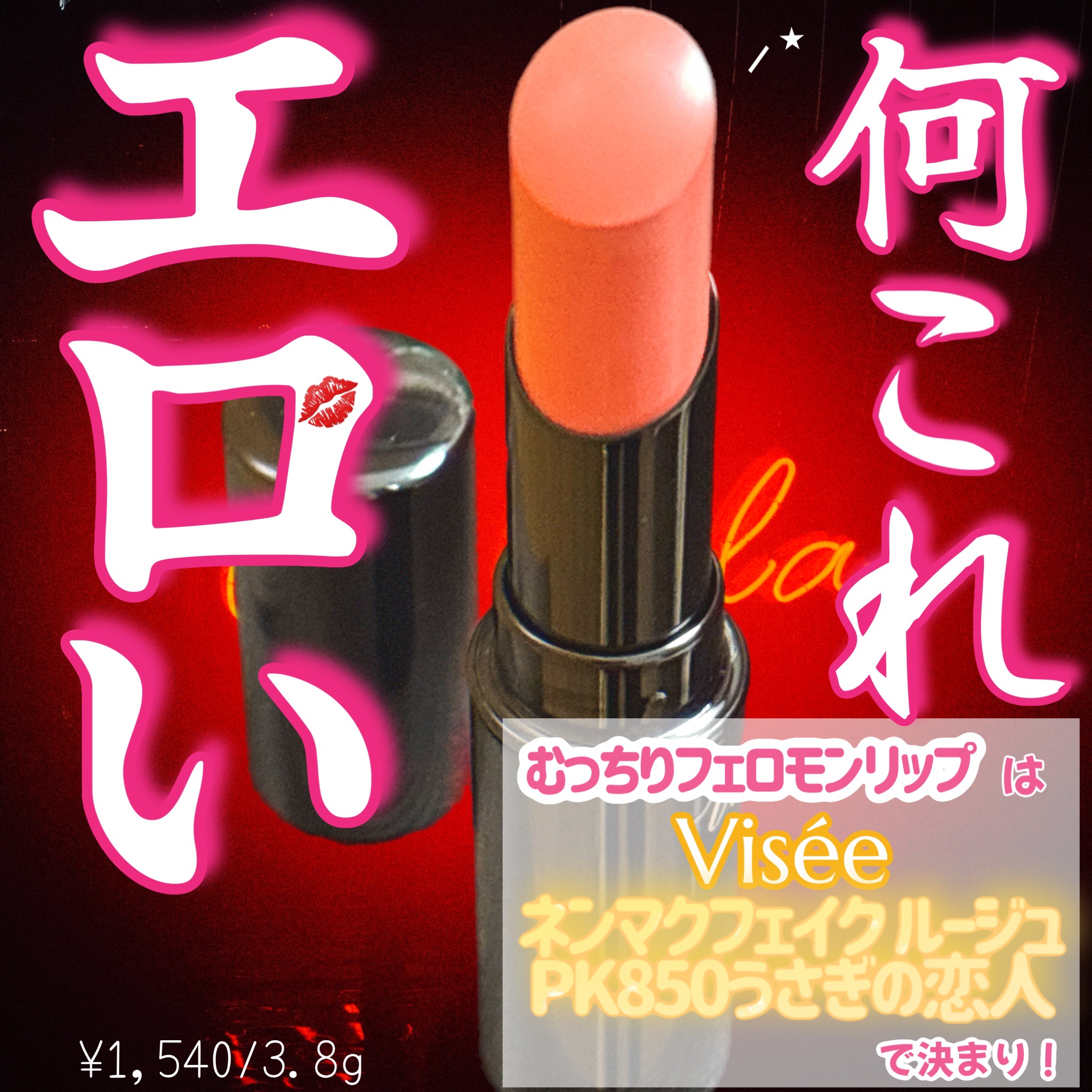 ネンマクフェイク ルージュ/Visée/口紅を使ったクチコミ（1枚目）