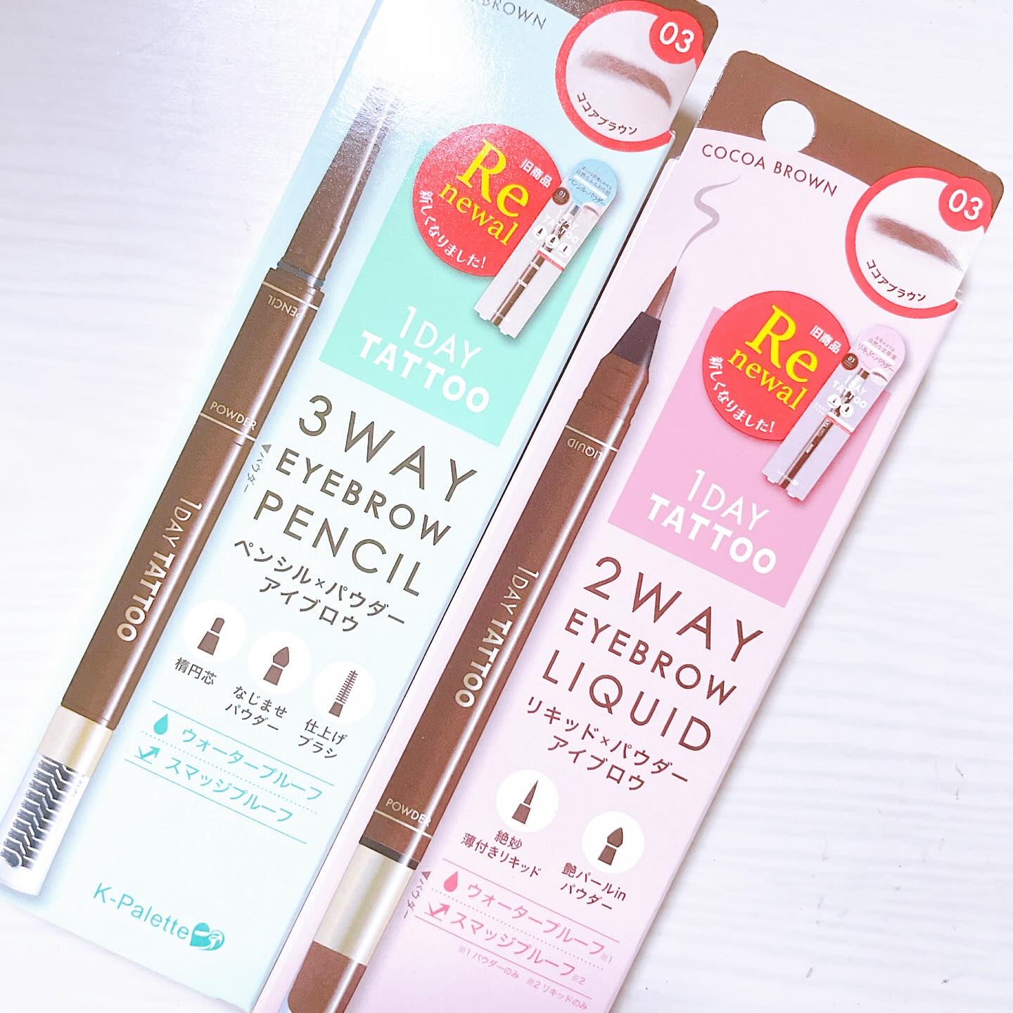 ツーウェイアイブロウリキッド/K-パレット/リキッドアイブロウを使ったクチコミ（1枚目）