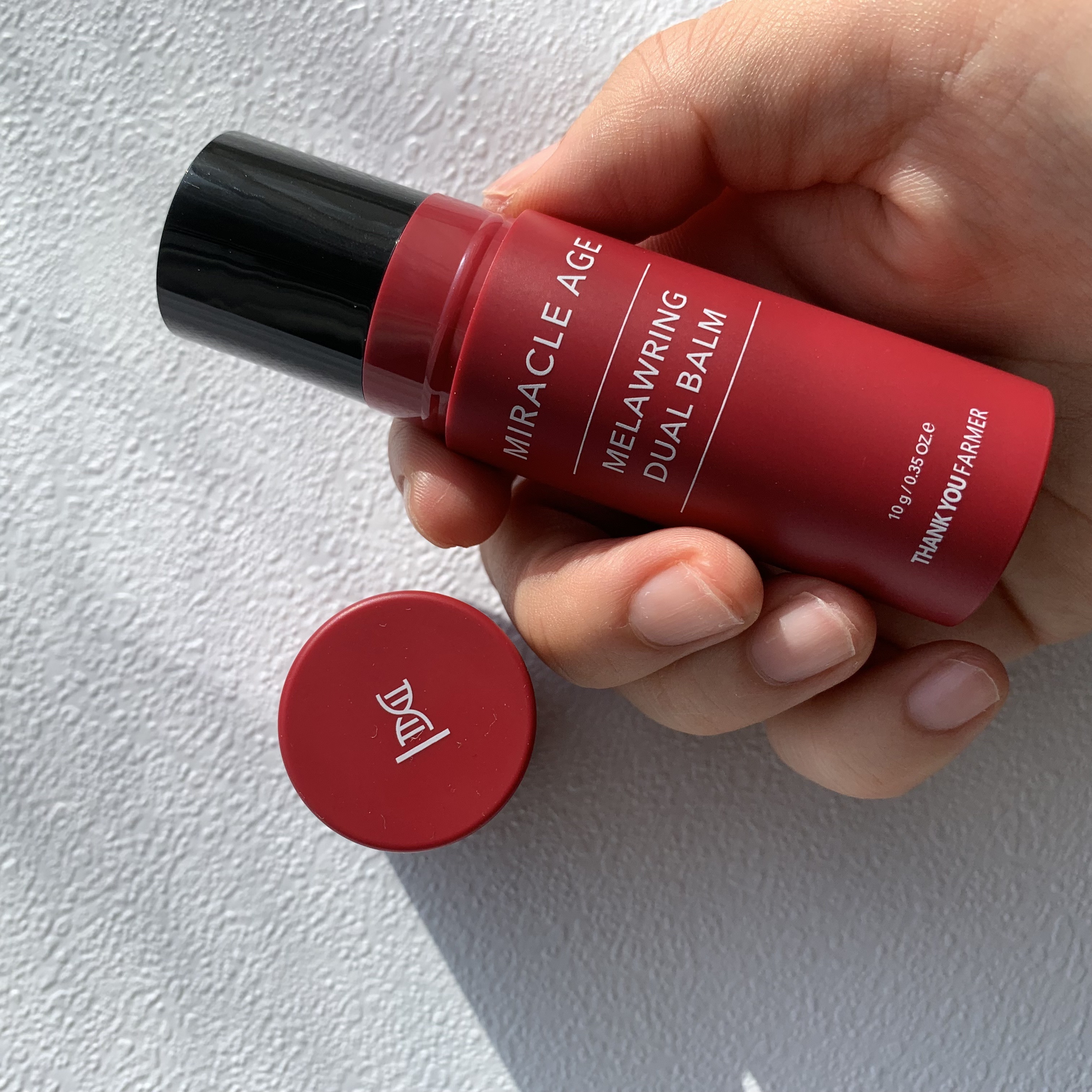 Miracle Age メラウリング デュアルバーム/THANK YOU FARMER/フェイスクリームを使ったクチコミ（3枚目）