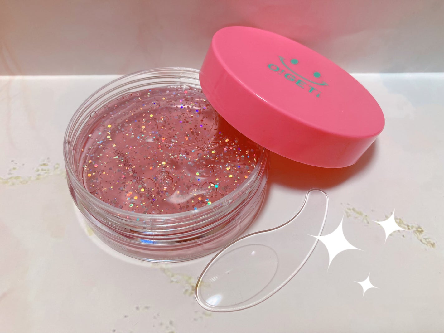 O!GET! ピンクコラーゲン ハイドロゲルアイパッチ/O!GET!/美容液を使ったクチコミ(2枚目)