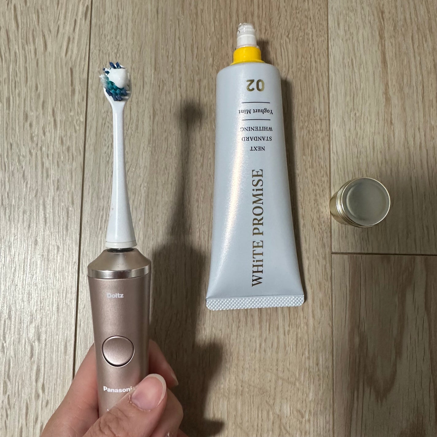 ホワイトプロミス 美白*+むし歯予防*/WHiTE PROMiSE/歯磨き粉を使ったクチコミ(4枚目)