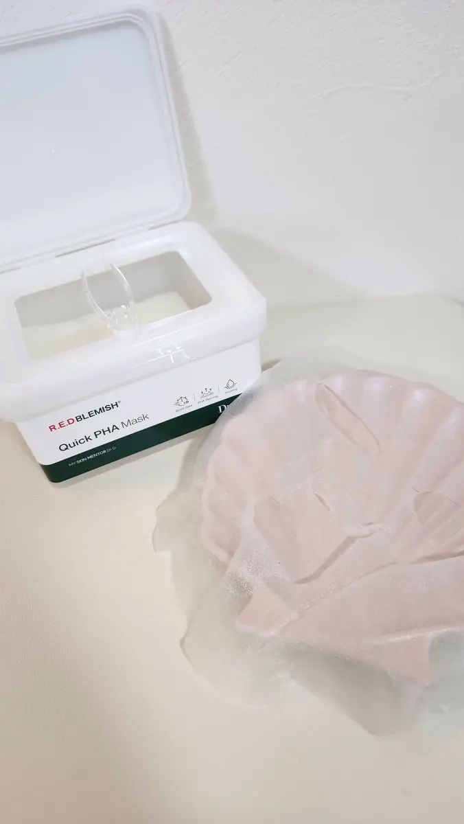 レッドブレミッシュクイックPHAシートマスク/Dr.G/シートマスク・パックを使ったクチコミ（2枚目）
