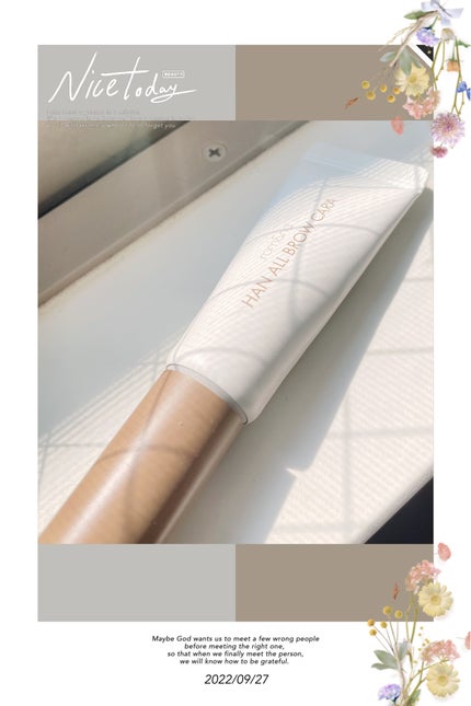 ハンオールブロウカラ/rom&nd/眉マスカラを使ったクチコミ(1枚目)