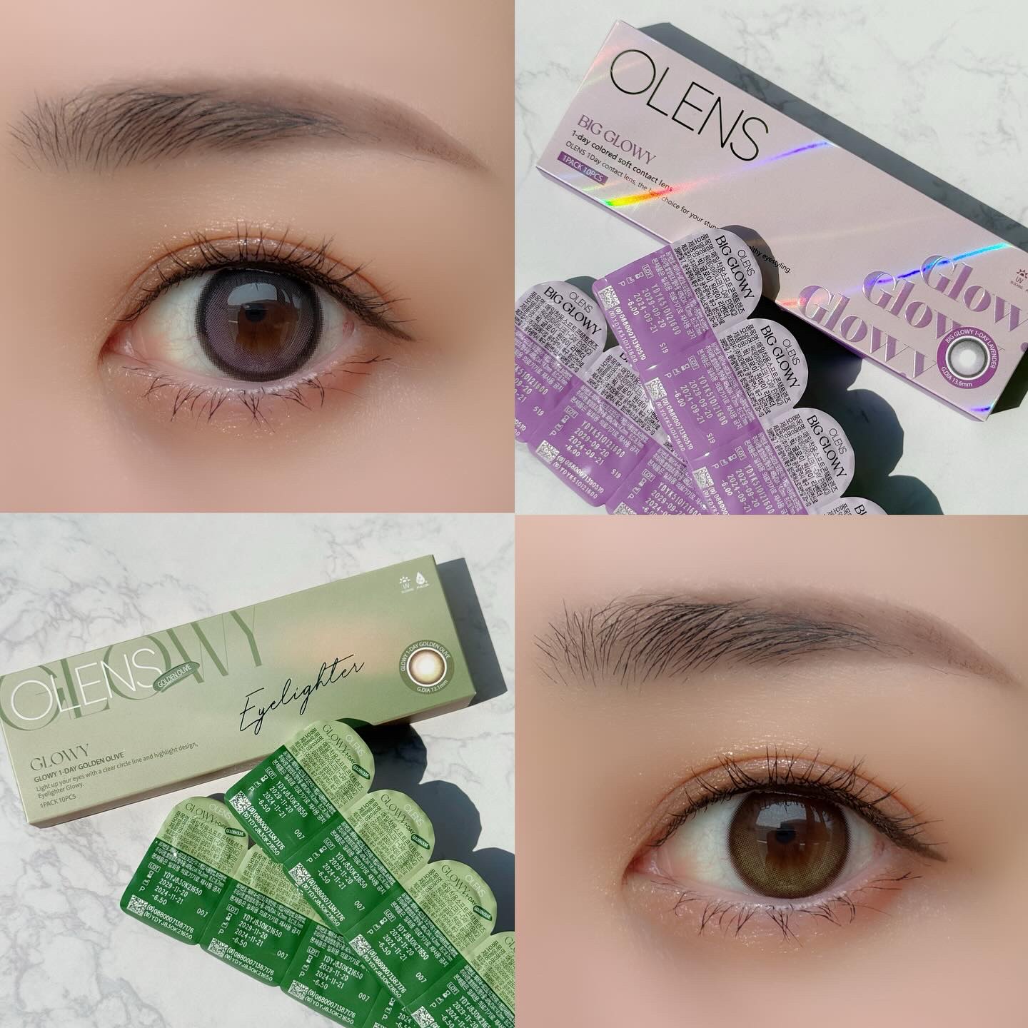 Glowy 1day/OLENS/ワンデー（１DAY）カラコンを使ったクチコミ（1枚目）