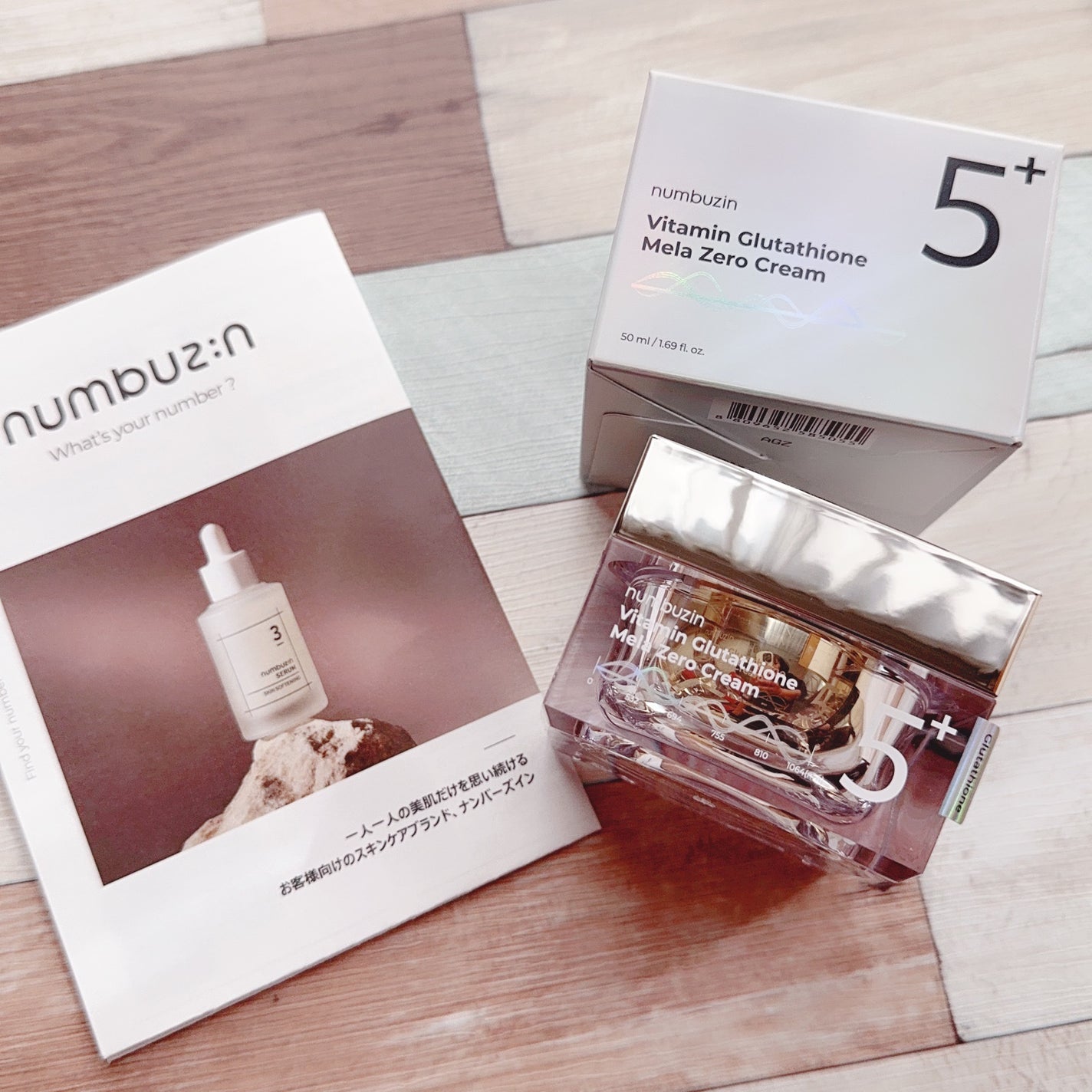 5番 白玉グルタチオンCメラゼロクリーム/numbuzin/フェイスクリームを使ったクチコミ(1枚目)