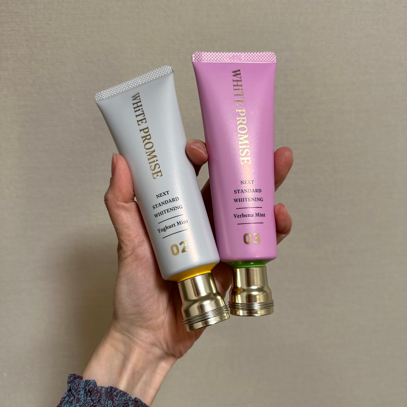 ホワイトプロミス 美白*+むし歯予防*/WHiTE PROMiSE/歯磨き粉を使ったクチコミ(2枚目)