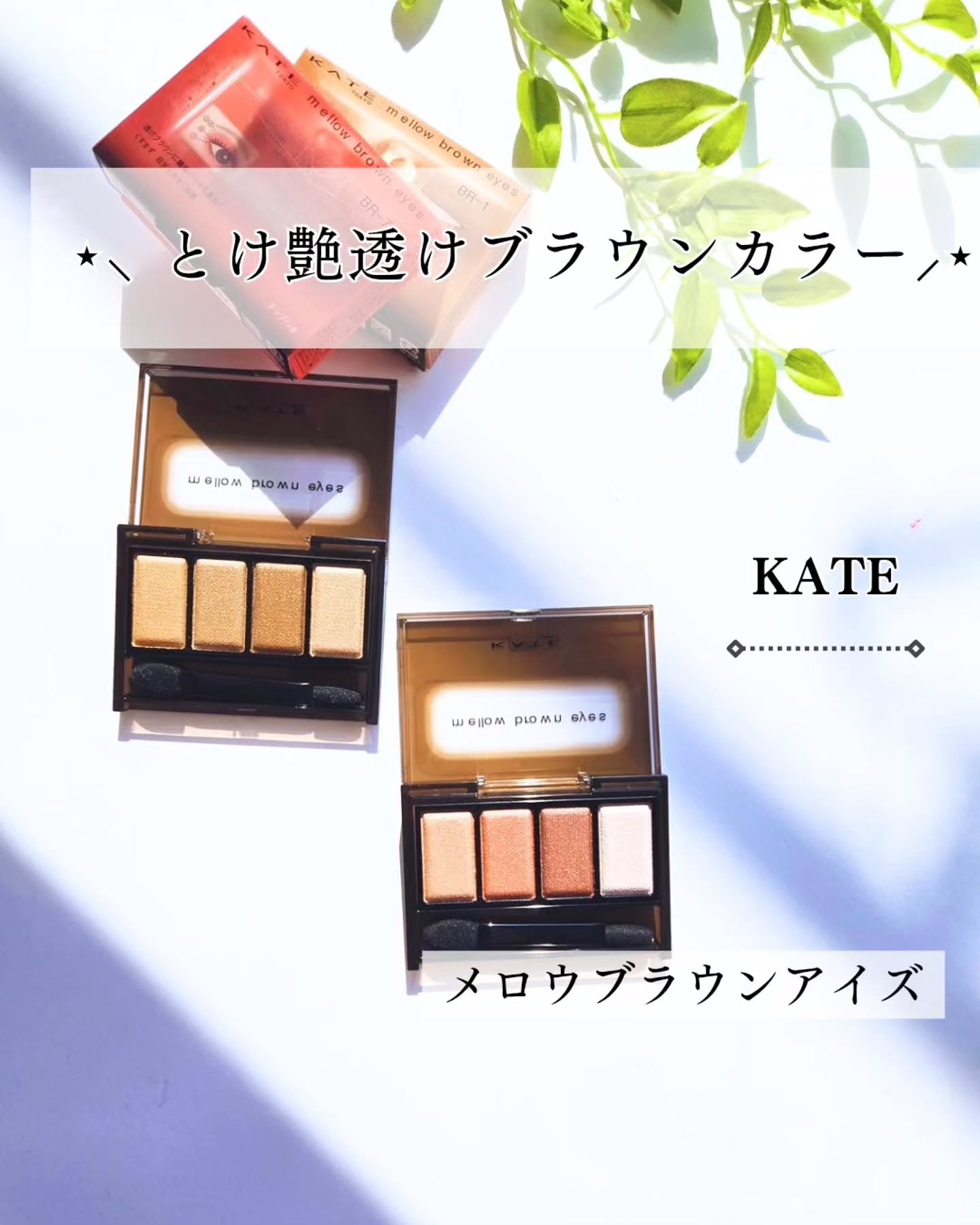 ケイト メロウブラウンアイズ/KATE/アイシャドウパレットを使ったクチコミ（1枚目）