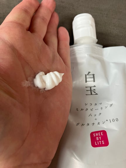 SHEE BY LITS 白玉ミルクピーリングパック/リッツ/洗い流すパック・マスクを使ったクチコミ(2枚目)