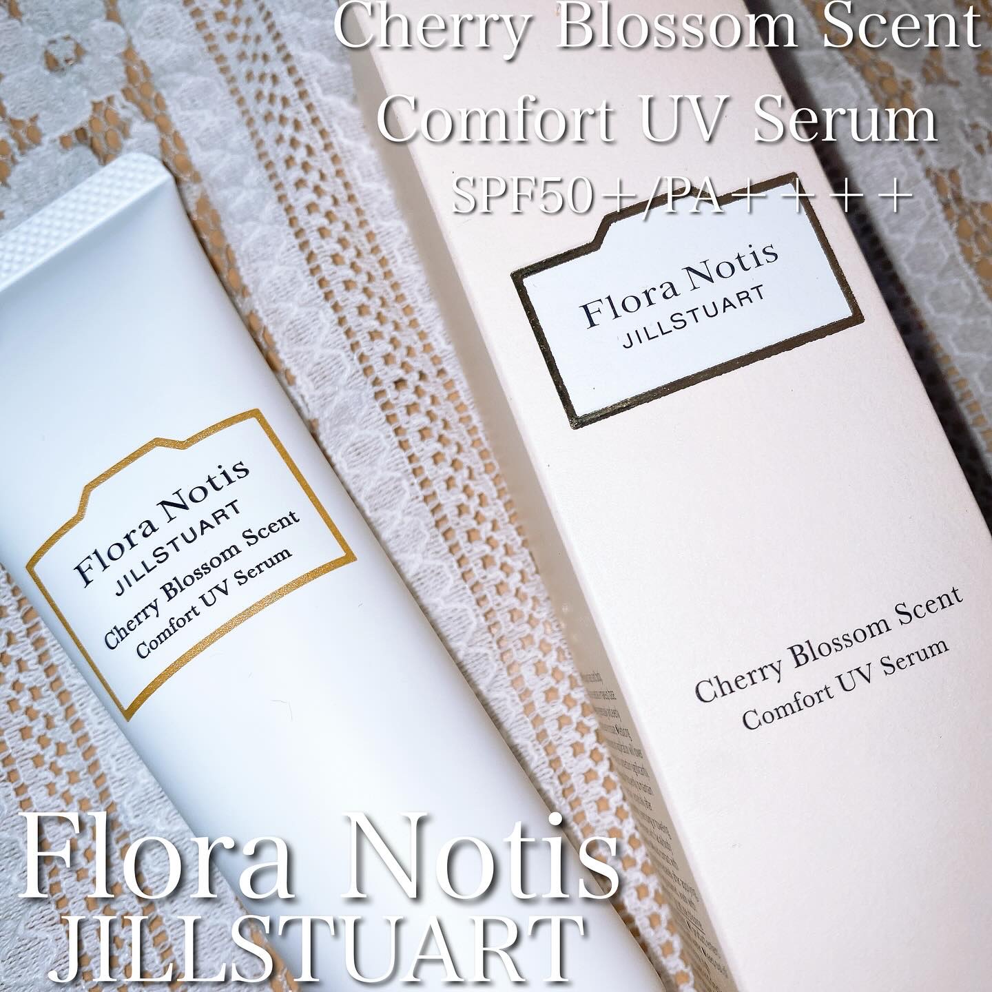 フローラノーティス ジルスチュアート チェリーブロッサム　コンフォートUVセラム/Flora Notis JILL STUART/日焼け止めジェルを使ったクチコミ（1枚目）