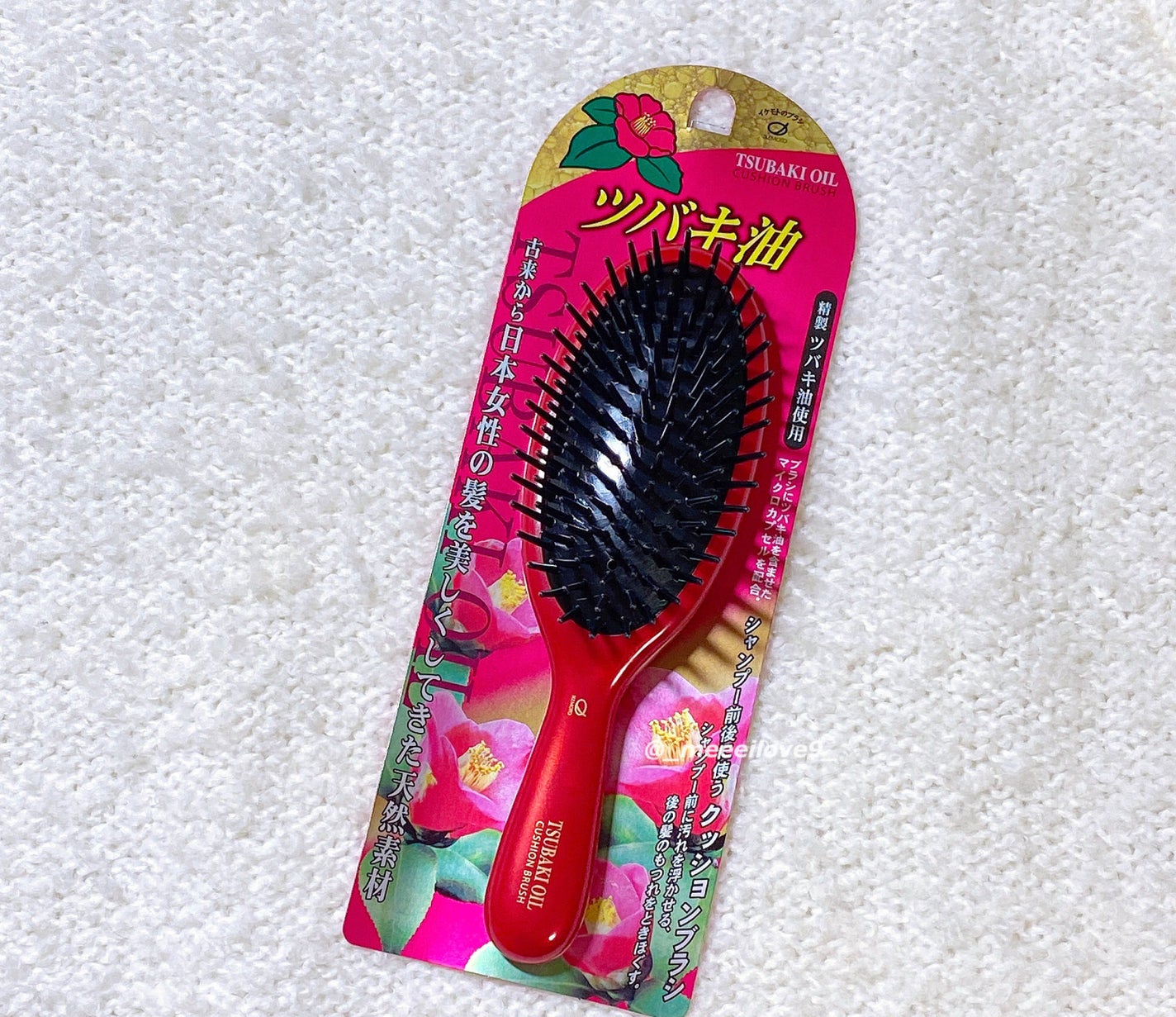 ツバキ油配合クッションブラシ/池本刷子工業/ヘアブラシを使ったクチコミ(1枚目)