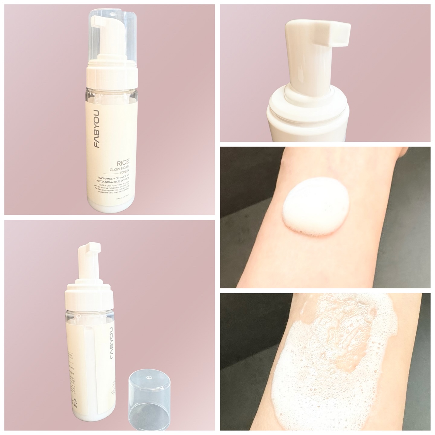 ライス グロウ フォームトナー/FABYOU/化粧水を使ったクチコミ（3枚目）