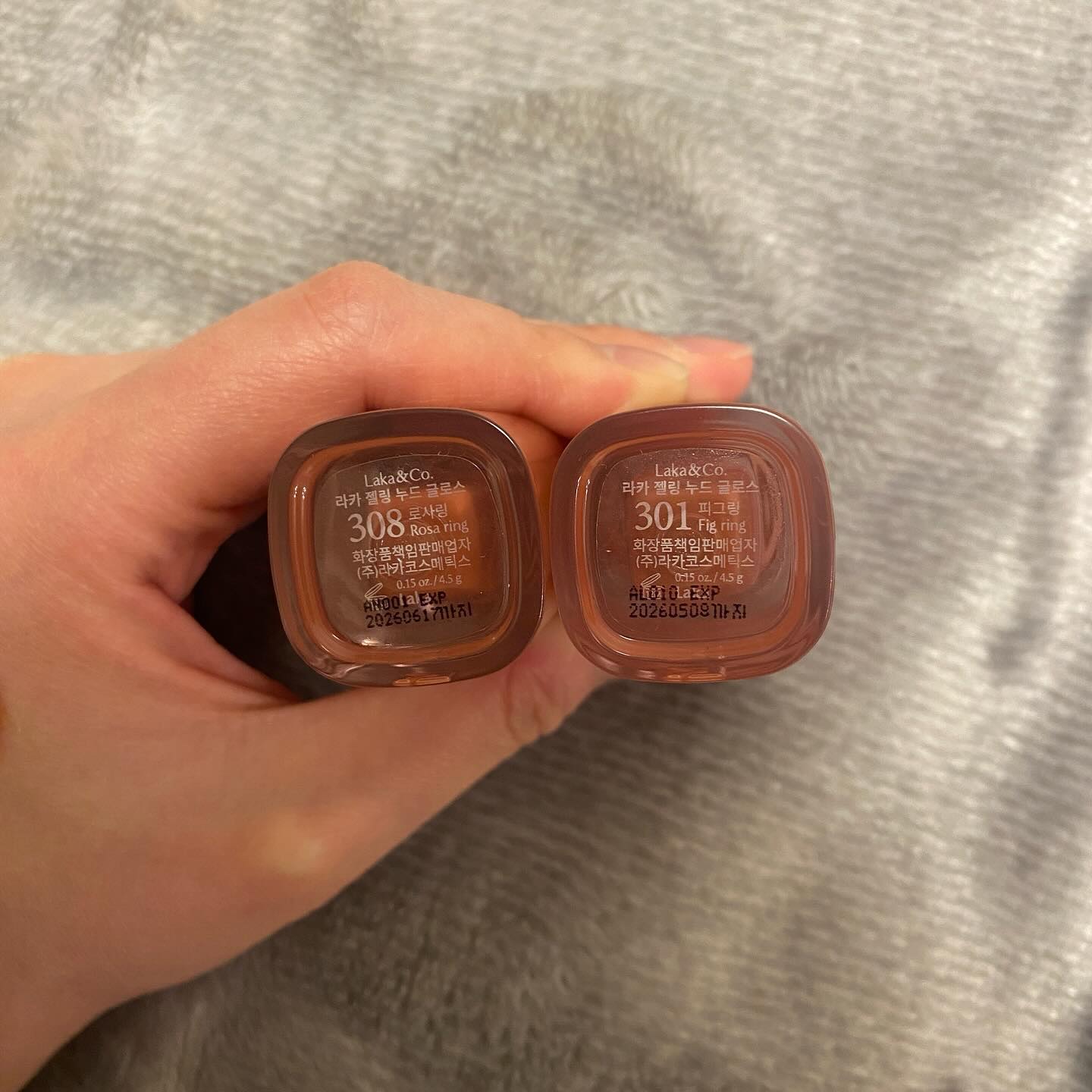 ジェリーイングヌードグロス/Laka/リップグロスを使ったクチコミ（2枚目）