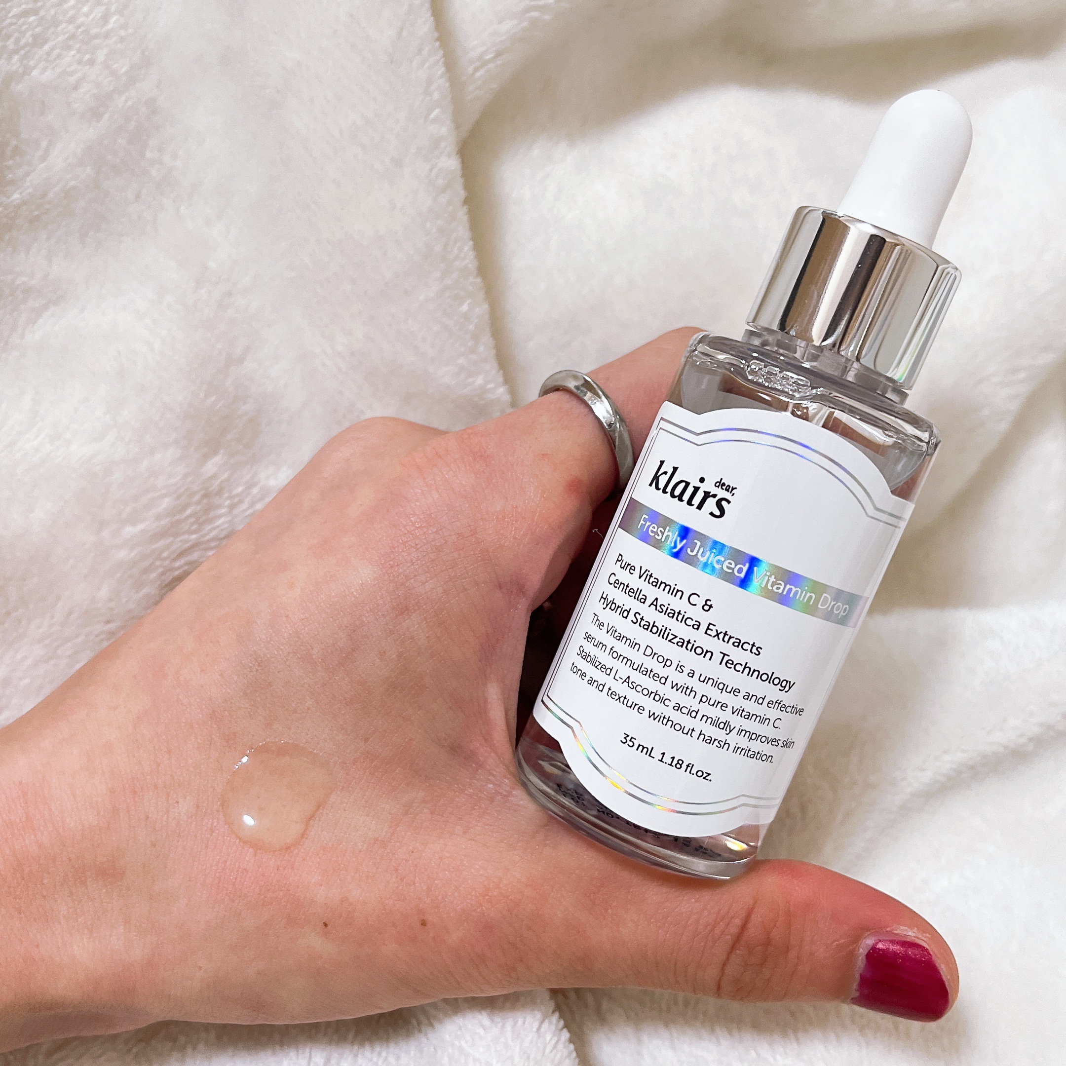 フレッシュリージュースドビタミンドロップ(35ml)/Klairs/美容液を使ったクチコミ（2枚目）