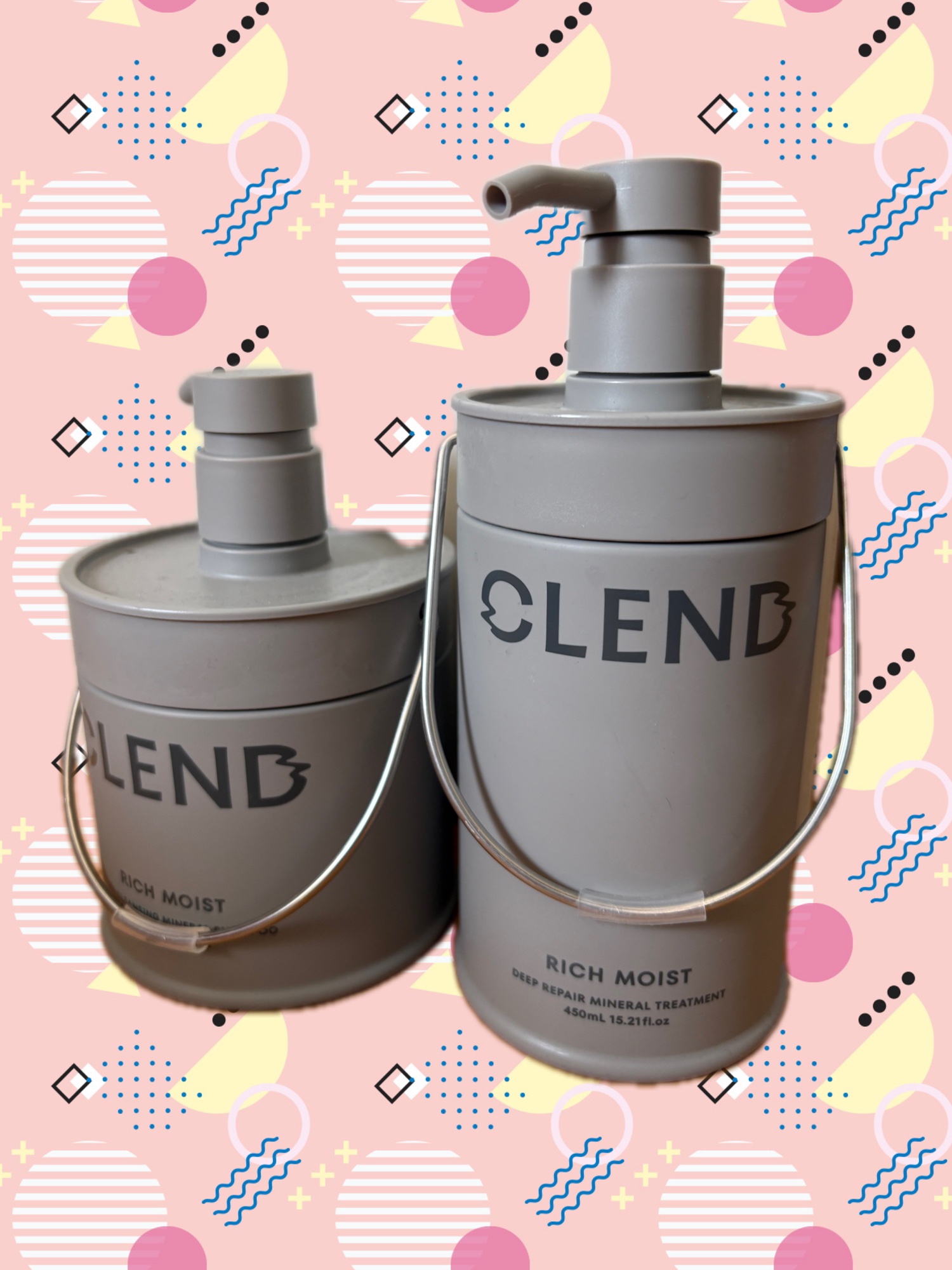 リッチモイスト ディープクレンジング ミネラル シャンプー/ディープリペア ミネラル トリートメント/CLEND/市販シャンプーを使ったクチコミ（1枚目）