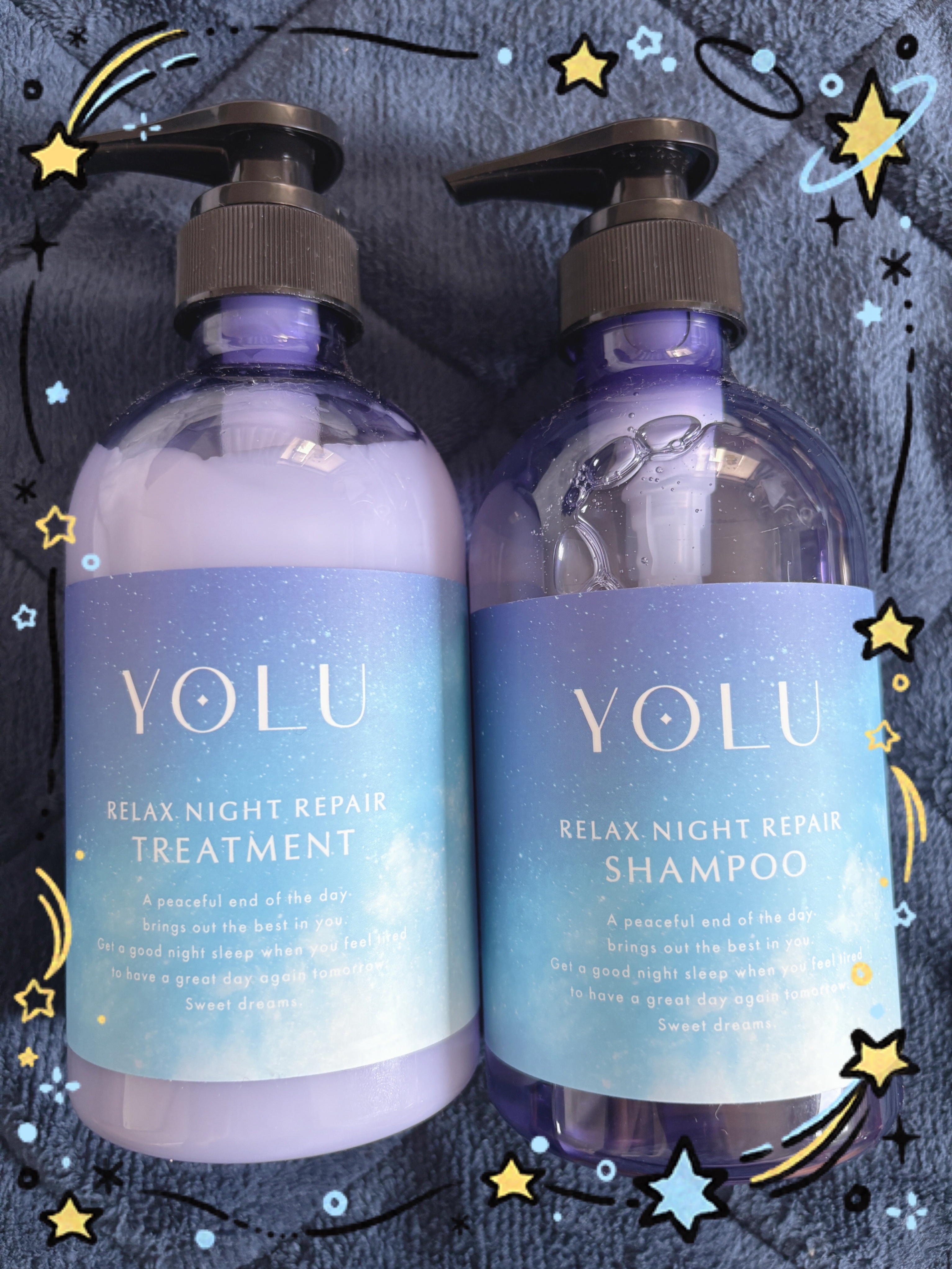 リラックスナイトリペア シャンプー／トリートメント/YOLU/シャンプー・コンディショナーを使ったクチコミ（1枚目）