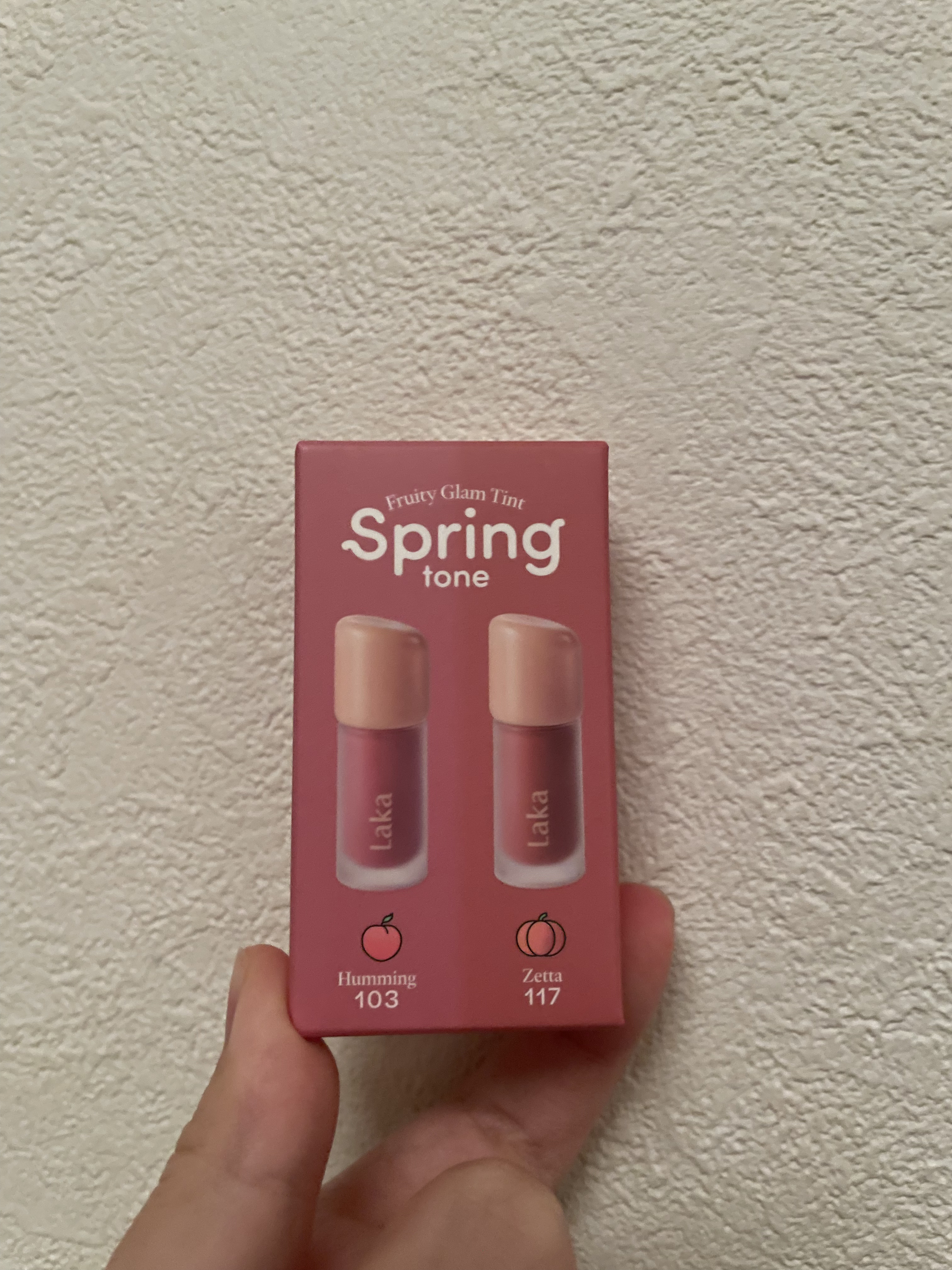 フルーティーグラムティント ミニデュオ/Laka/リップティントを使ったクチコミ（1枚目）