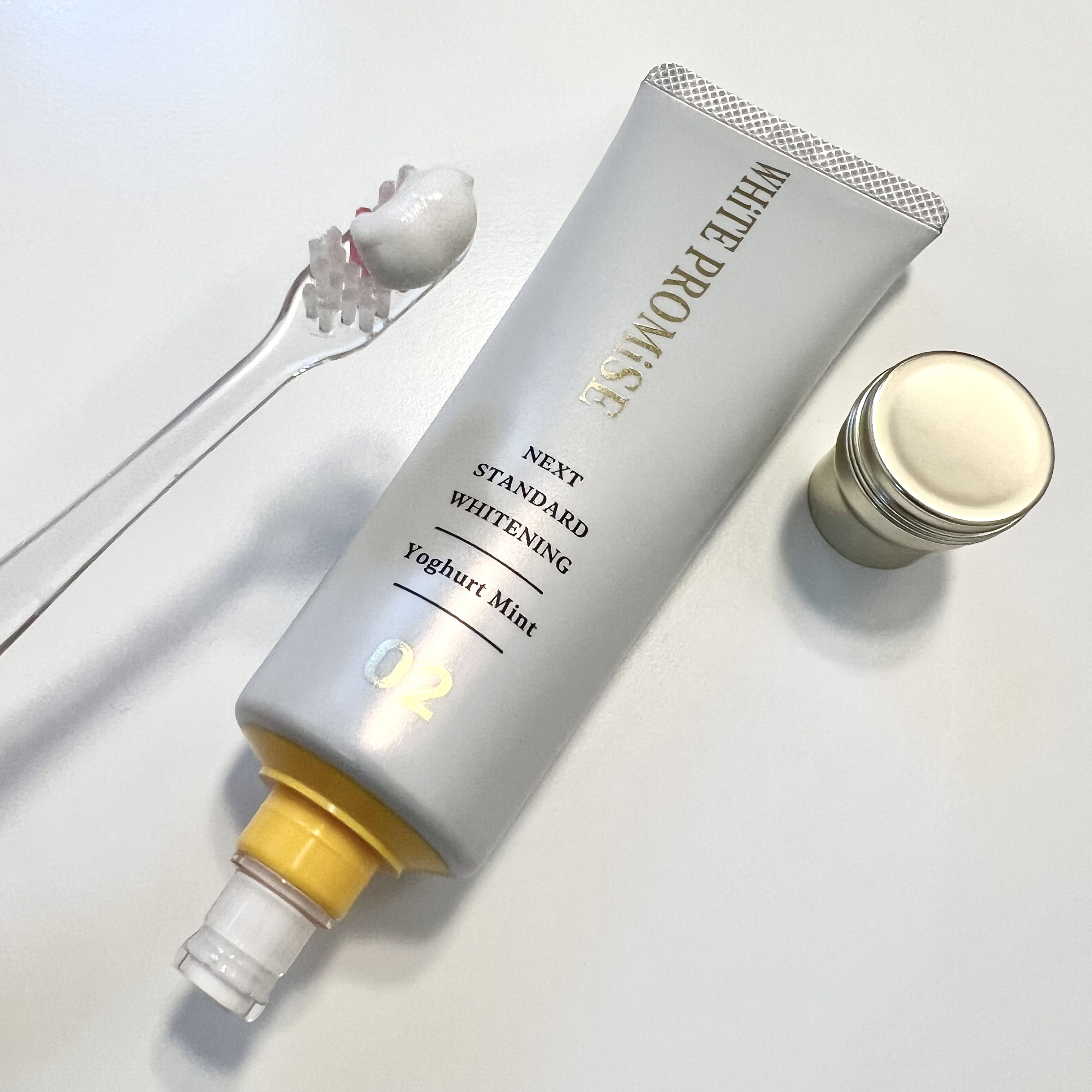 ホワイトプロミス  美白*＋口臭ケア/WHiTE PROMiSE/歯磨き粉を使ったクチコミ（2枚目）