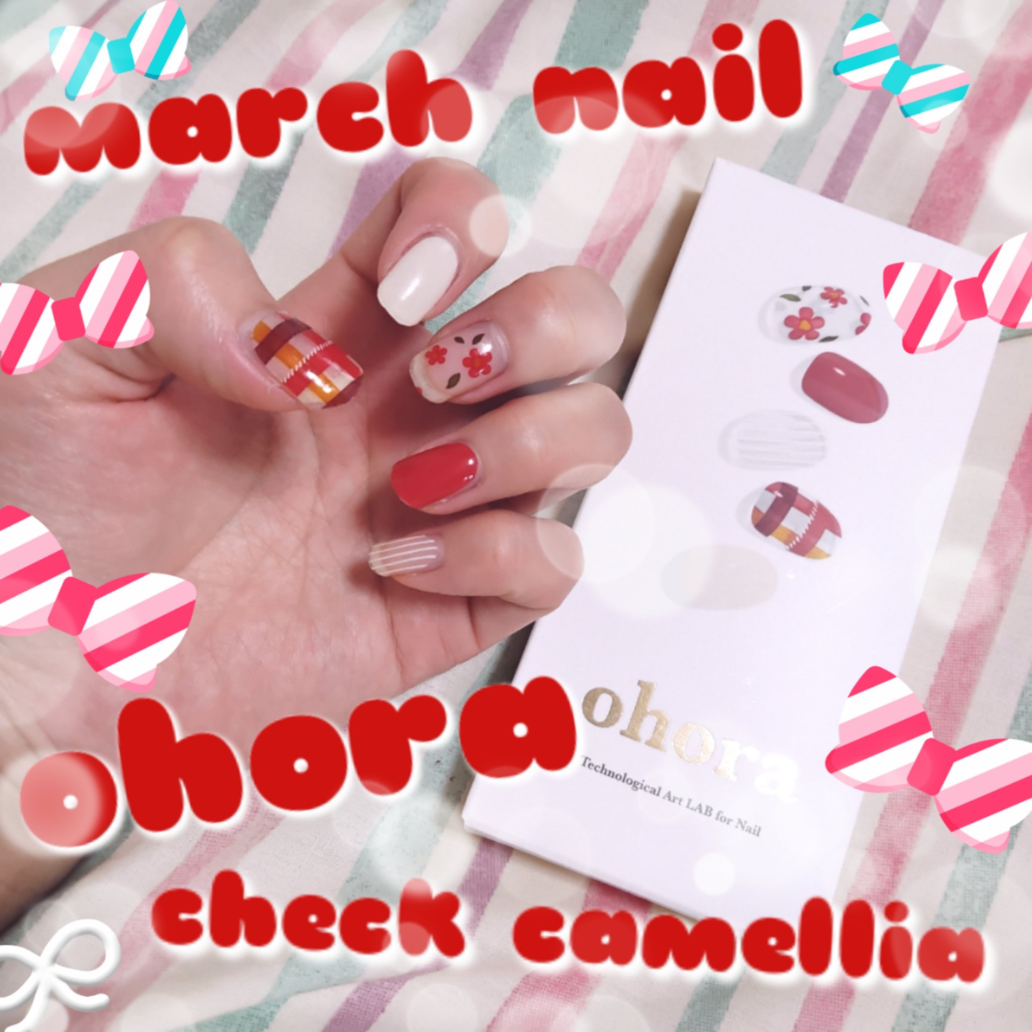 セミキュアジェルネイル（ハンド）/ohora/ネイルシールを使ったクチコミ（1枚目）