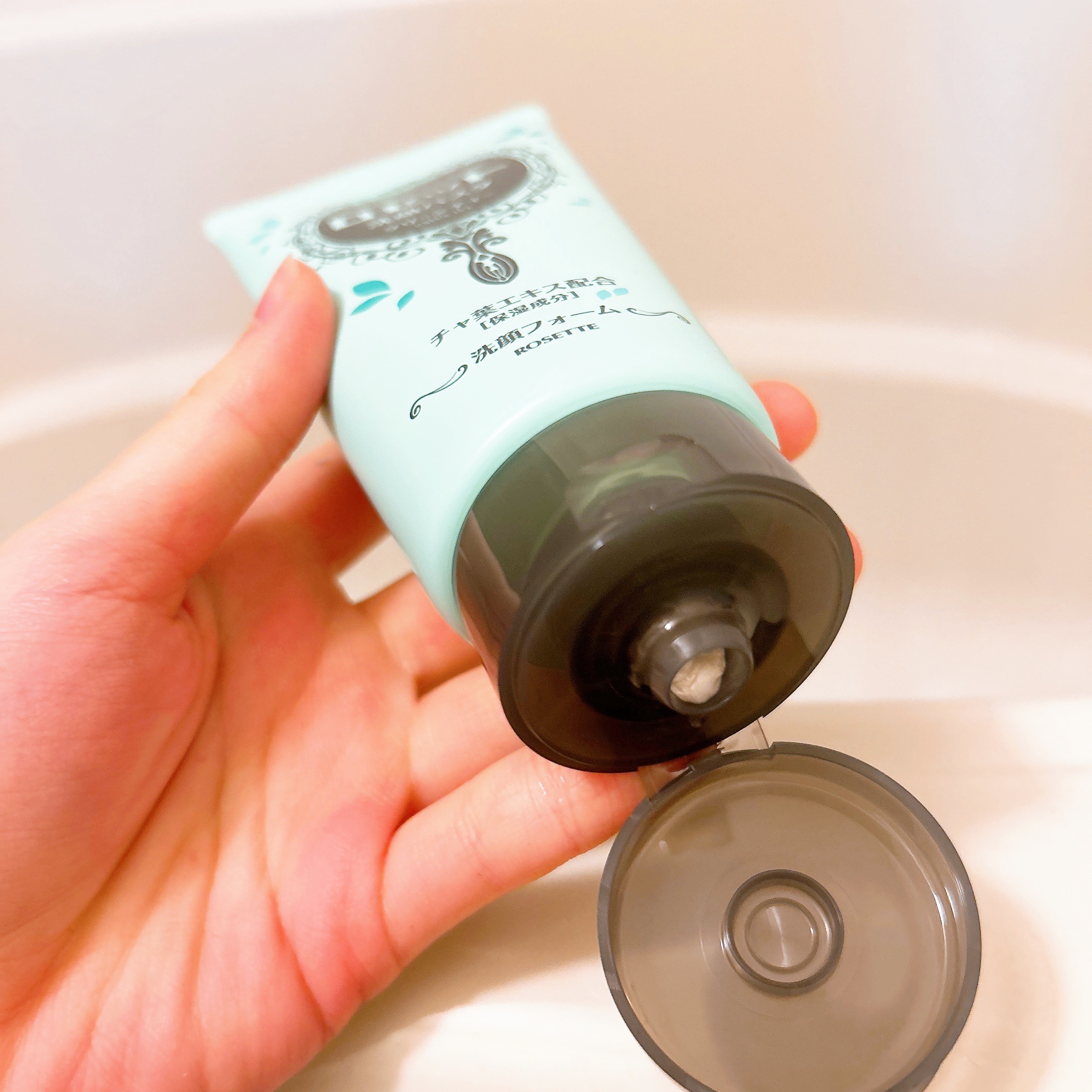 ロゼット洗顔パスタ グリーンティーの香り[洗顔フォーム]/ロゼット/洗顔フォームを使ったクチコミ（3枚目）