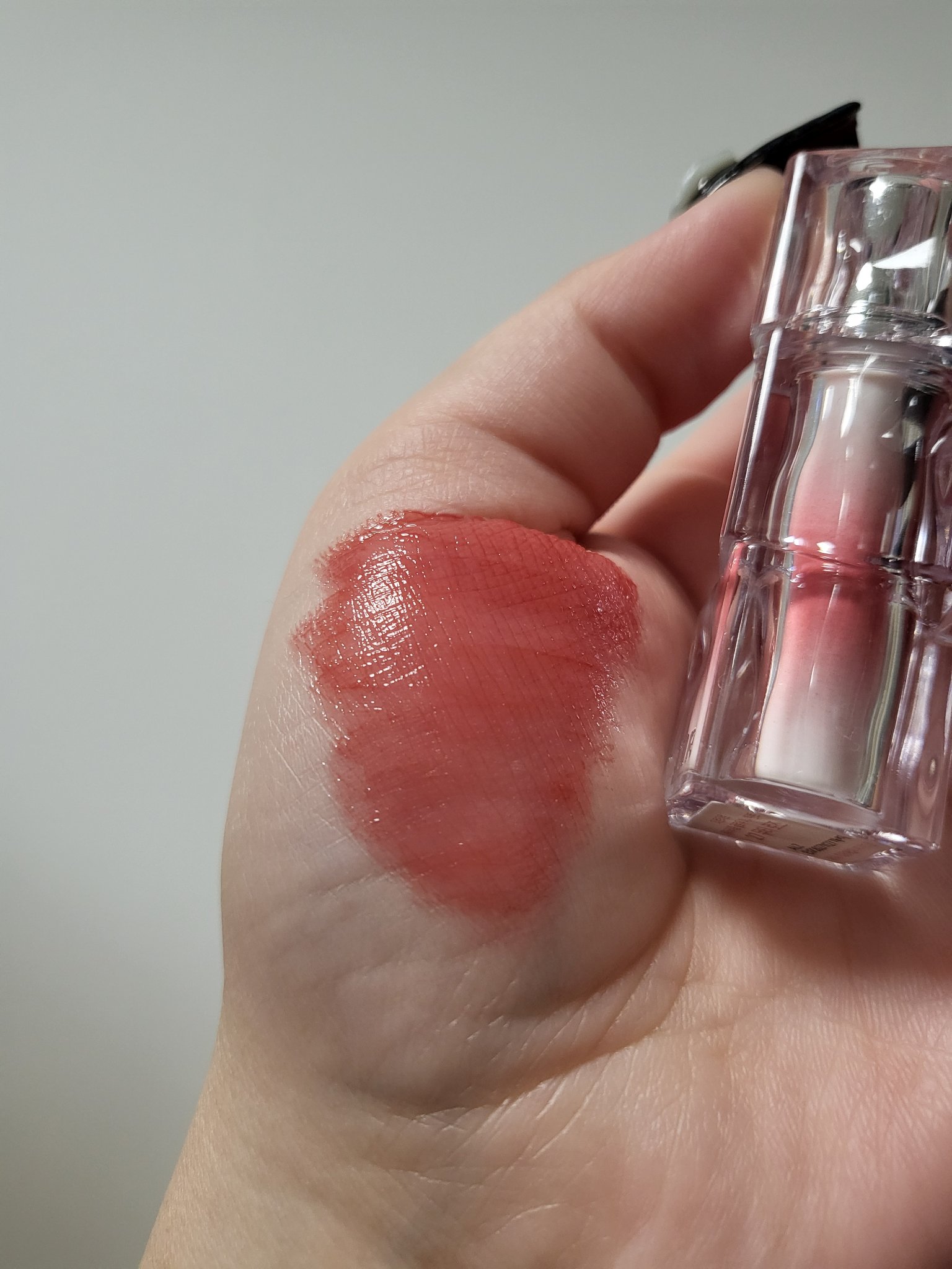 ウォーターリズムグロウティント 27 MUTY ROSE（ミニ）/TIRTIR(ティルティル)/リップティントを使ったクチコミ（2枚目）