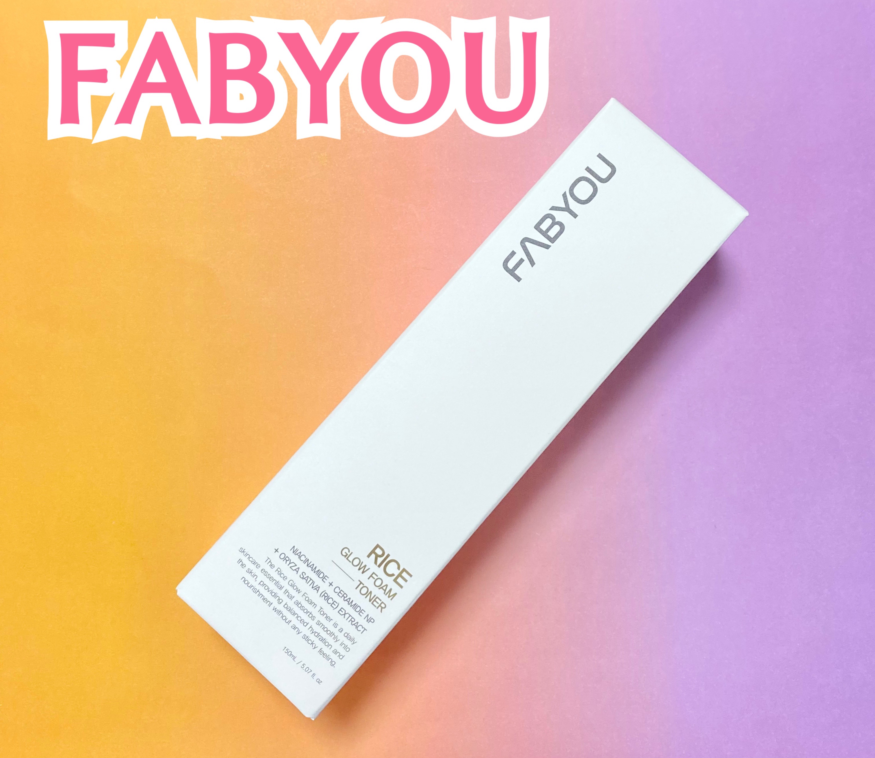 ライス グロウ フォームトナー/FABYOU/化粧水を使ったクチコミ（1枚目）