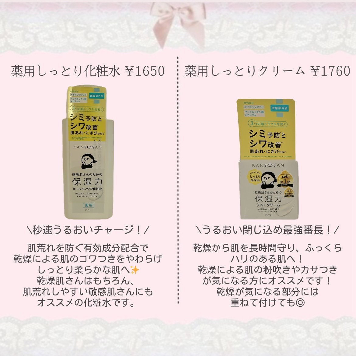 乾燥さん 薬用しっとりクリーム 【医薬部外品】/乾燥さん/フェイスクリームを使ったクチコミ（3枚目）