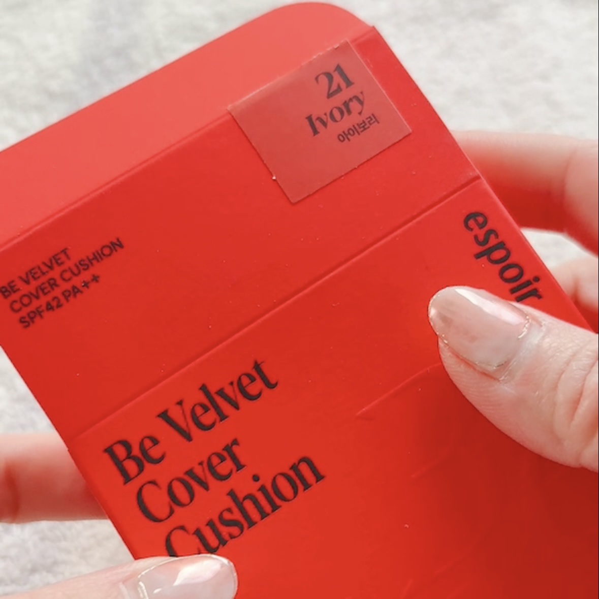 ビーベルベットカバークッション/espoir/クッションファンデーションを使ったクチコミ（2枚目）