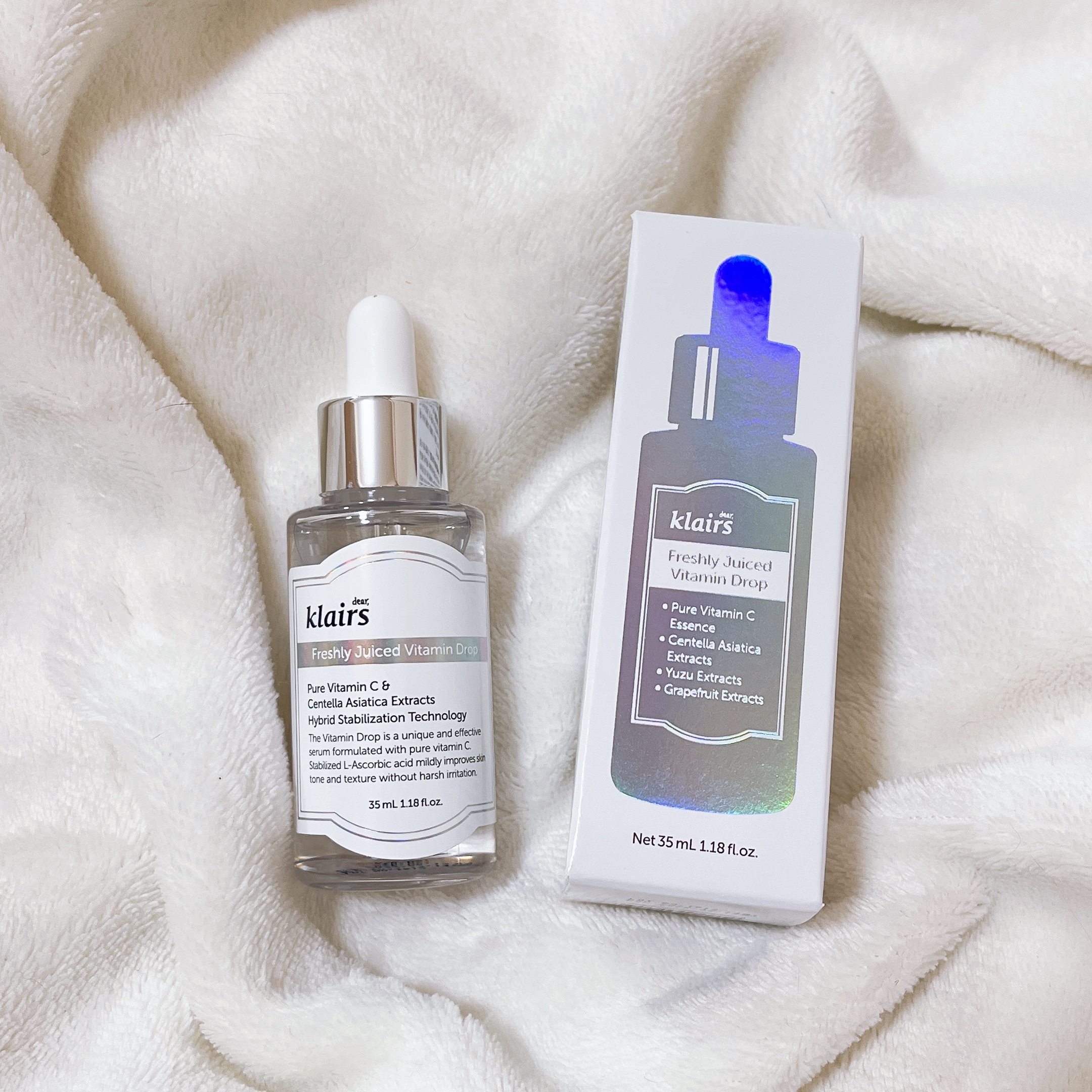 フレッシュリージュースドビタミンドロップ(35ml)/Klairs/美容液を使ったクチコミ（3枚目）