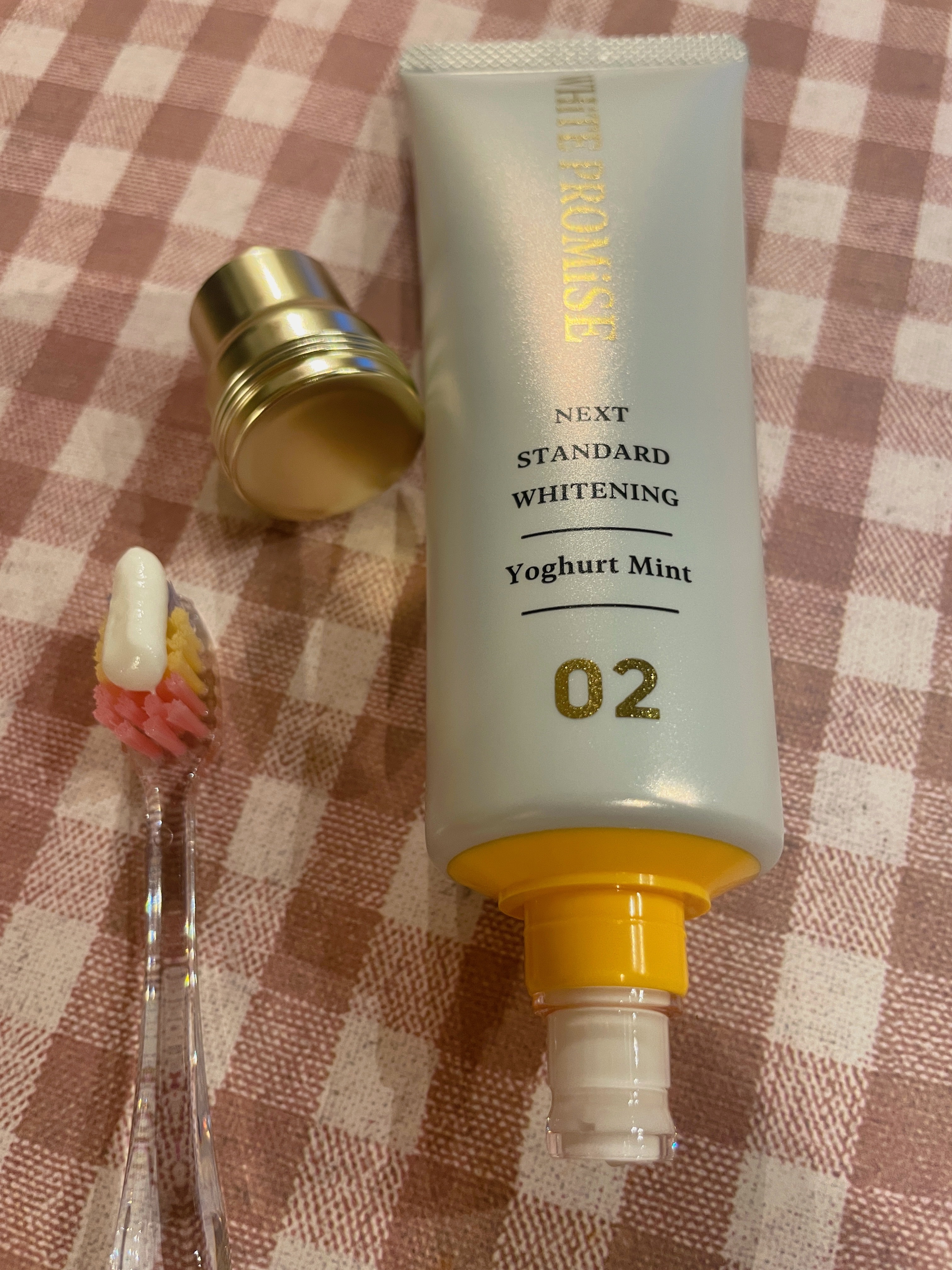 ホワイトプロミス  美白*＋むし歯予防*/WHiTE PROMiSE/歯磨き粉を使ったクチコミ（1枚目）