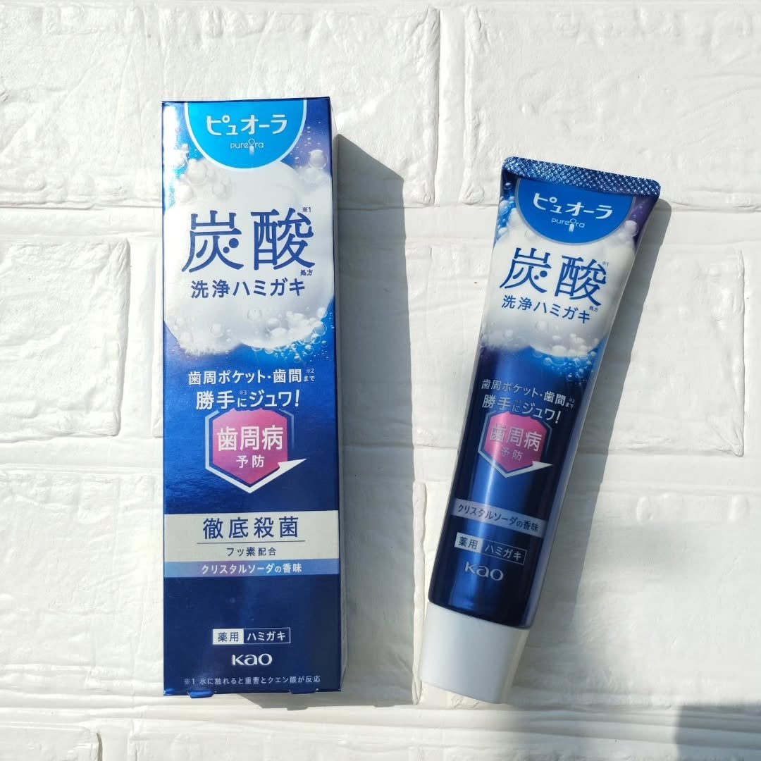 ピュオーラ 炭酸ハミガキ【医薬部外品】/ピュオーラ/歯磨き粉を使ったクチコミ(3枚目)