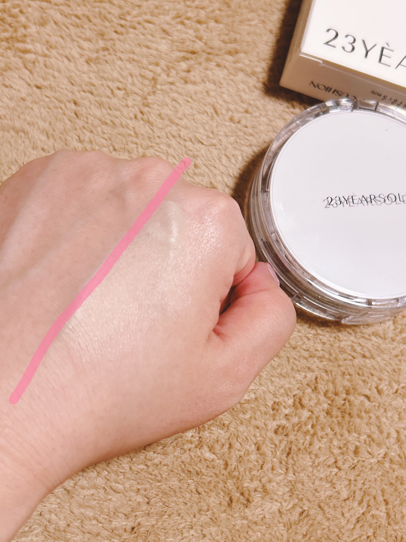 ハートリーフシーンカバークッション/23years old/クッションファンデーションを使ったクチコミ(4枚目)