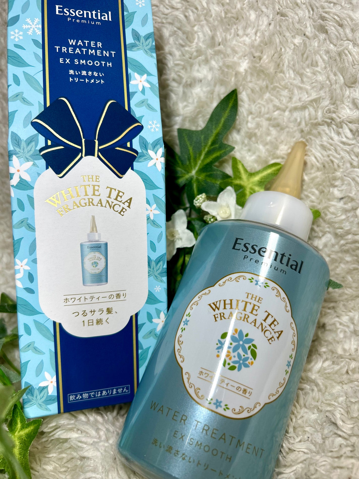 エッセンシャル ザビューティ 髪のキメ美容ウォータートリートメント ホワイトティーの香り/エッセンシャル/アウトバストリートメントを使ったクチコミ(1枚目)