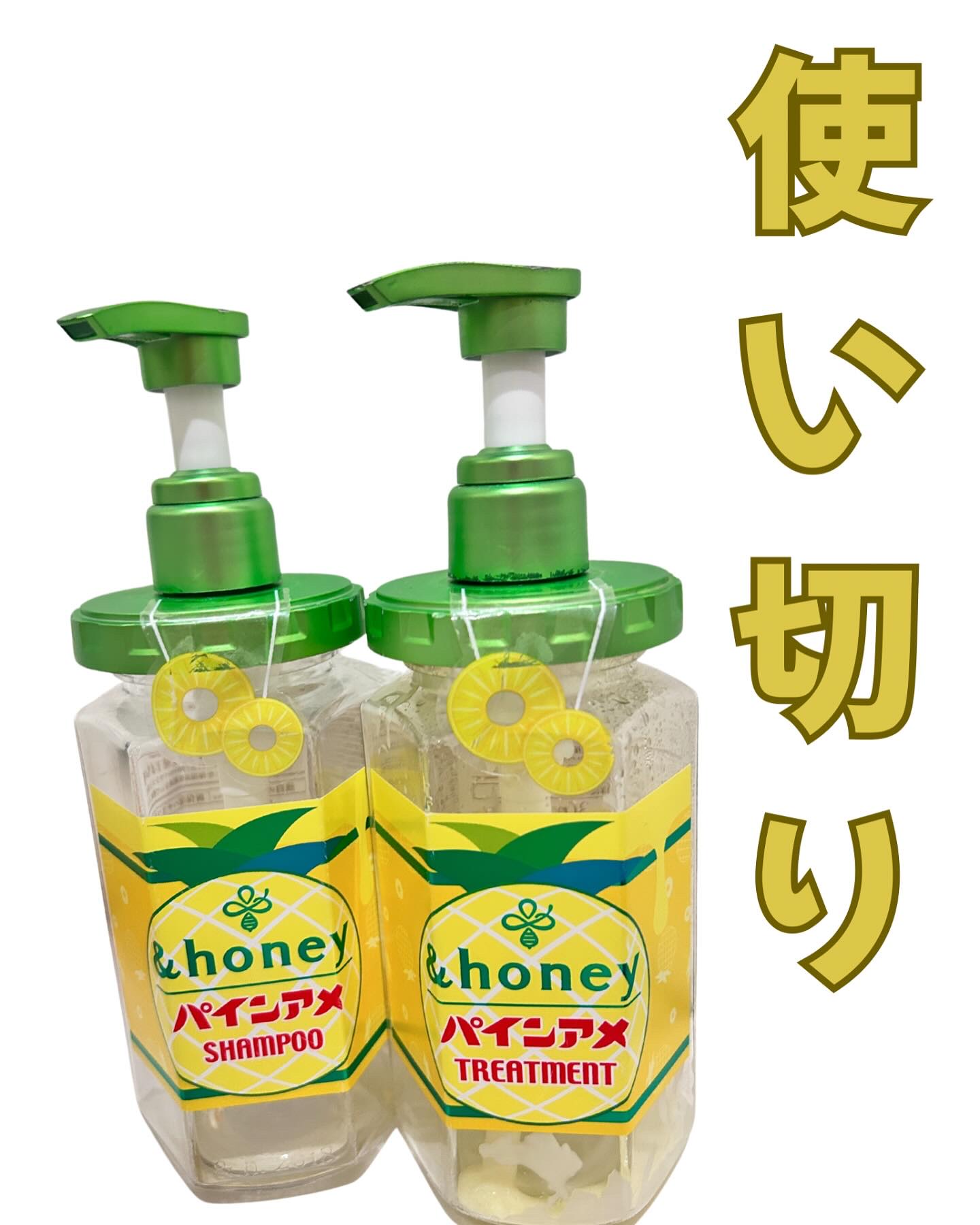 アンドハニー ディープモイスト パインアメ 限定ペアセット/&honey/市販シャンプーを使ったクチコミ（1枚目）