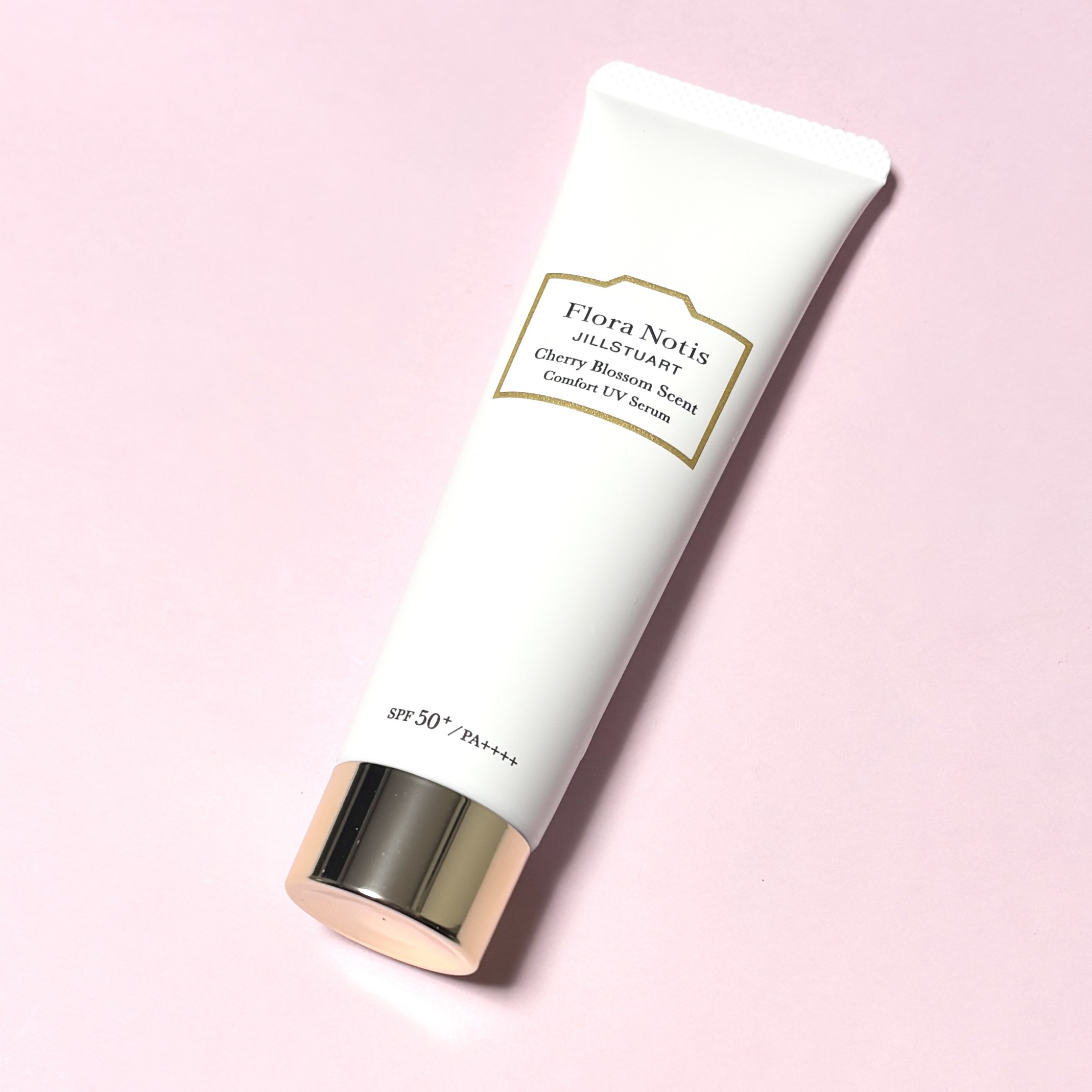 フローラノーティス ジルスチュアート チェリーブロッサム　コンフォートUVセラム/Flora Notis JILL STUART/日焼け止めジェルを使ったクチコミ（1枚目）