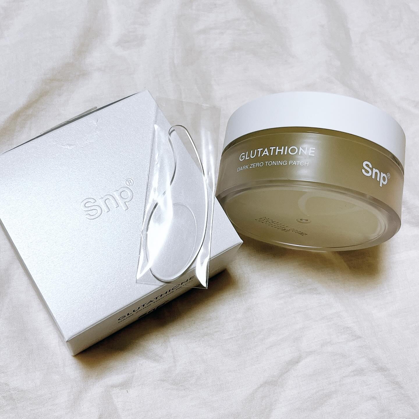 グルタチオン光彩白玉パッチ/SNP/アイケア・アイクリームを使ったクチコミ（1枚目）