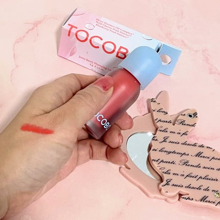 ジューシーベリープランピングリップオイル/TOCOBO/リップグロスを使ったクチコミ(3枚目)