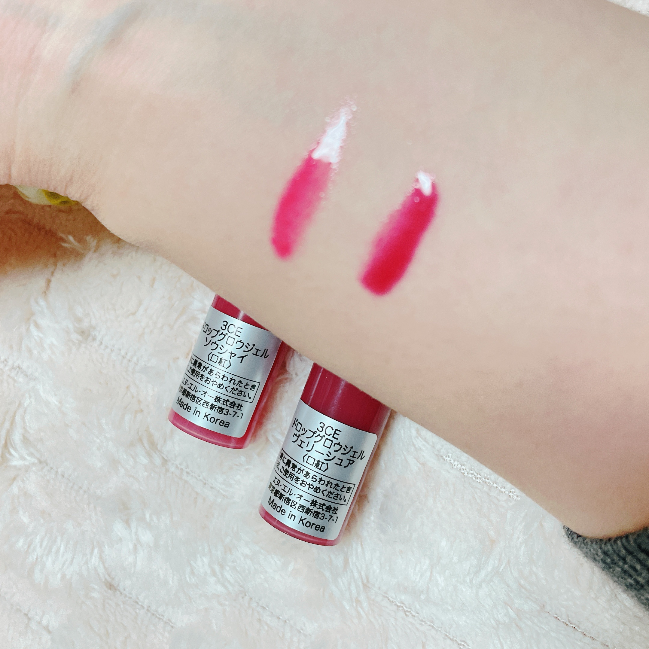 3CE ドロップグロウジェル ヴェリーシュア/3CE/リップグロスを使ったクチコミ（3枚目）