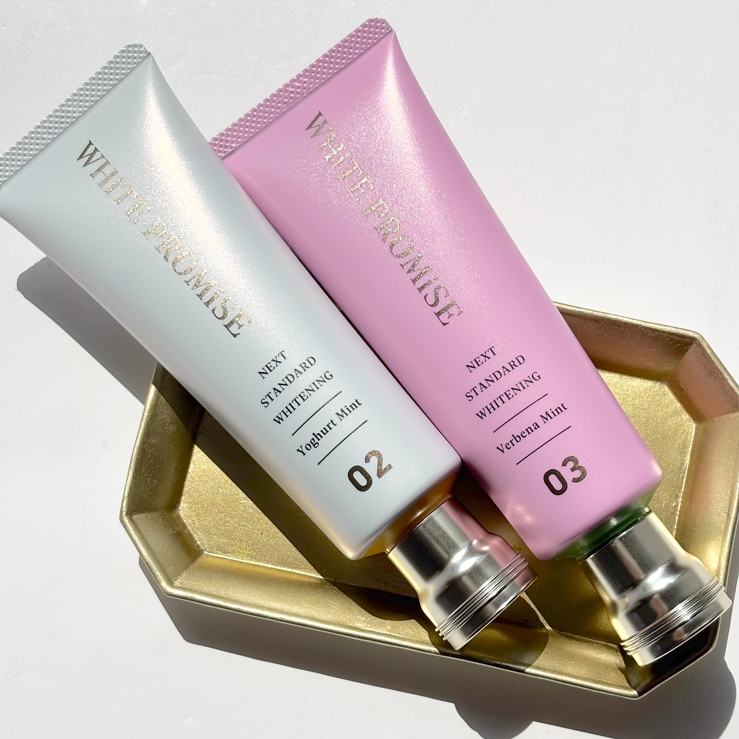 ホワイトプロミス  美白*＋むし歯予防*/WHiTE PROMiSE/歯磨き粉を使ったクチコミ（1枚目）