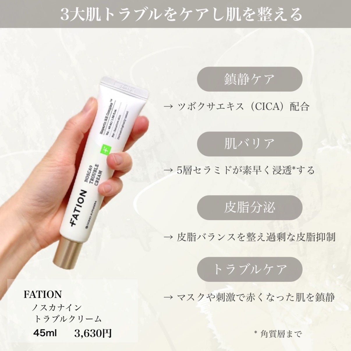ノスカナイン トラブルクリーム/FATION/フェイスクリームを使ったクチコミ(2枚目)