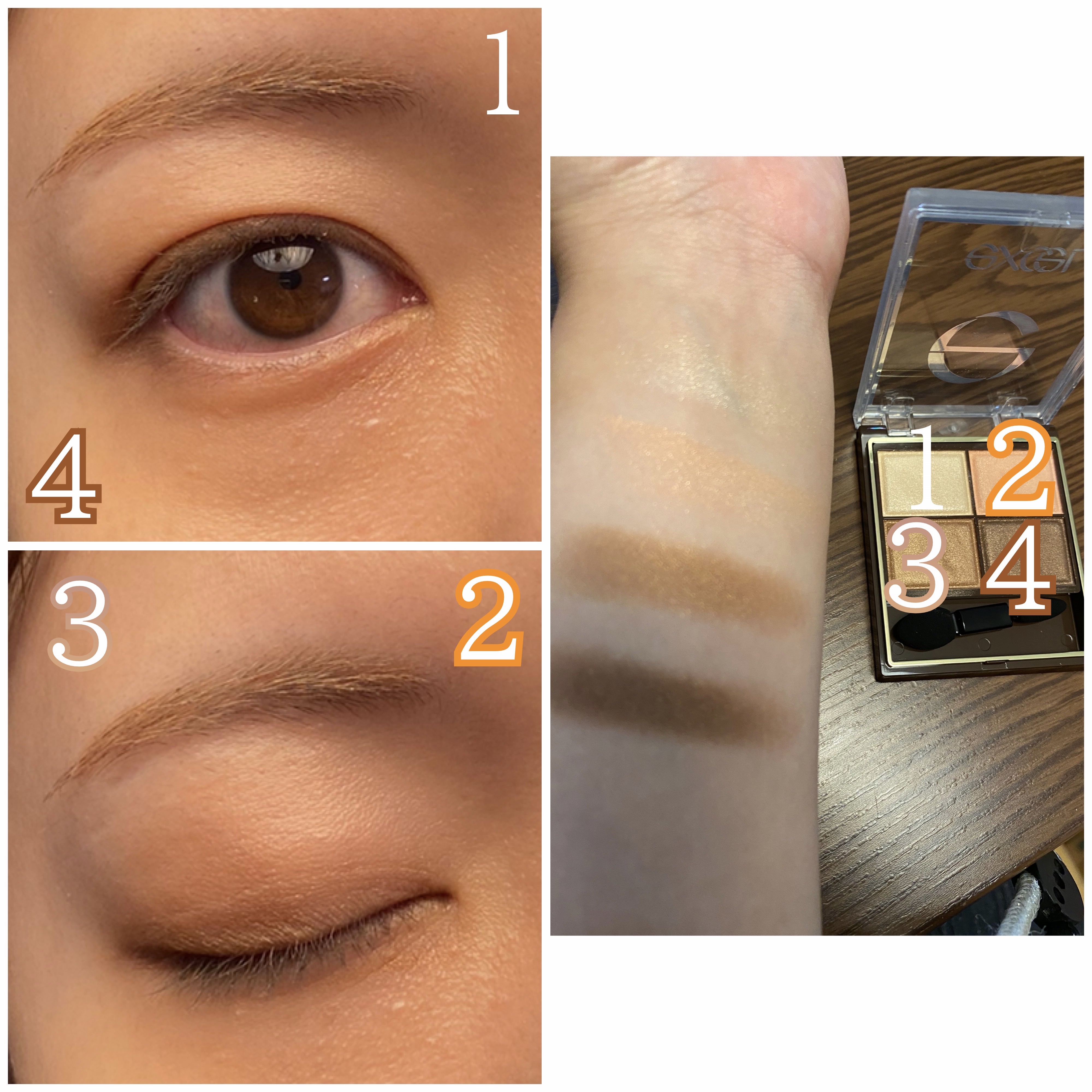 スキニーリッチシャドウ/excel/アイシャドウパレットを使ったクチコミ（2枚目）