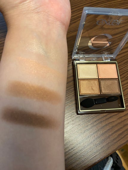 スキニーリッチシャドウ/excel/アイシャドウパレットを使ったクチコミ(4枚目)
