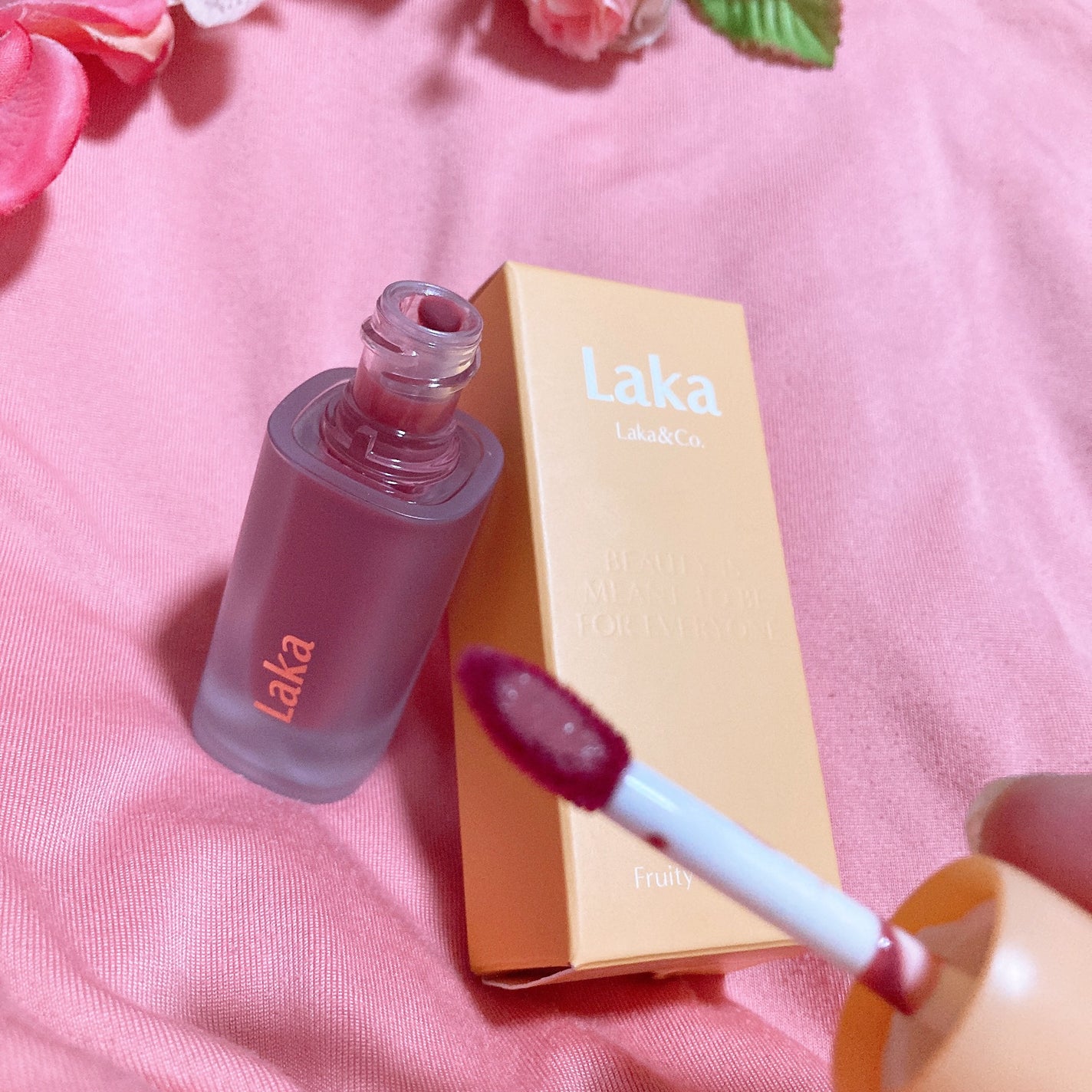 フルーティーグラムティント/Laka/リップティントを使ったクチコミ(4枚目)