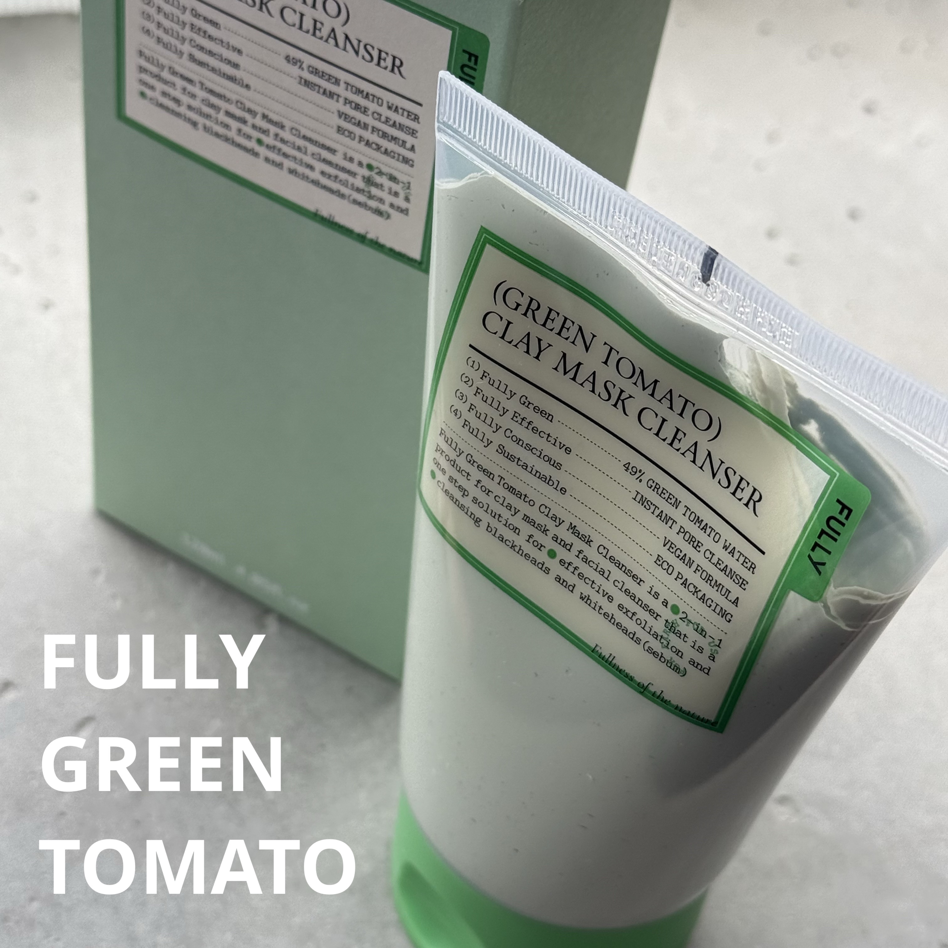 グリーントマトクレイマスククレンザー/FULLY/洗い流すパック・マスクを使ったクチコミ（1枚目）