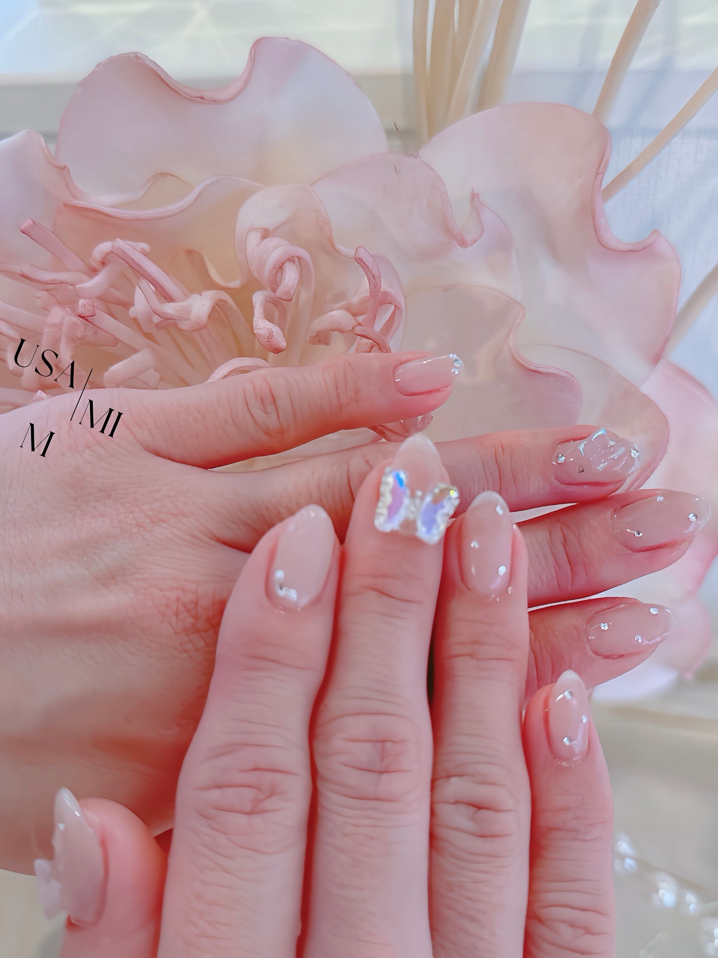 Usamimi@フォロバ強化中 on LIPS 「#ちゅるんネイル#モテネイル#ピンクネイル.春だねぇ🌸#ネイル..」(1枚目)