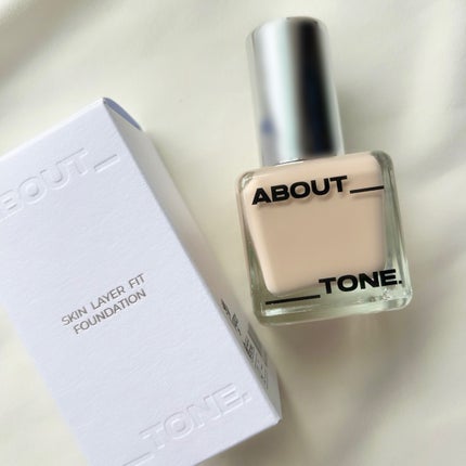 スキンレイヤーフィットファンデーション/ABOUT TONE/リキッドファンデーションを使ったクチコミ(3枚目)
