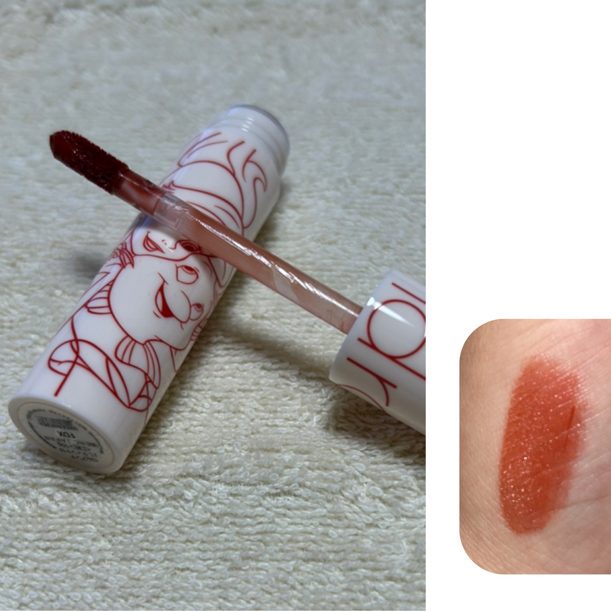 ジューシーラスティングティント/rom&amp;nd/リップティントを使ったクチコミ（2枚目）