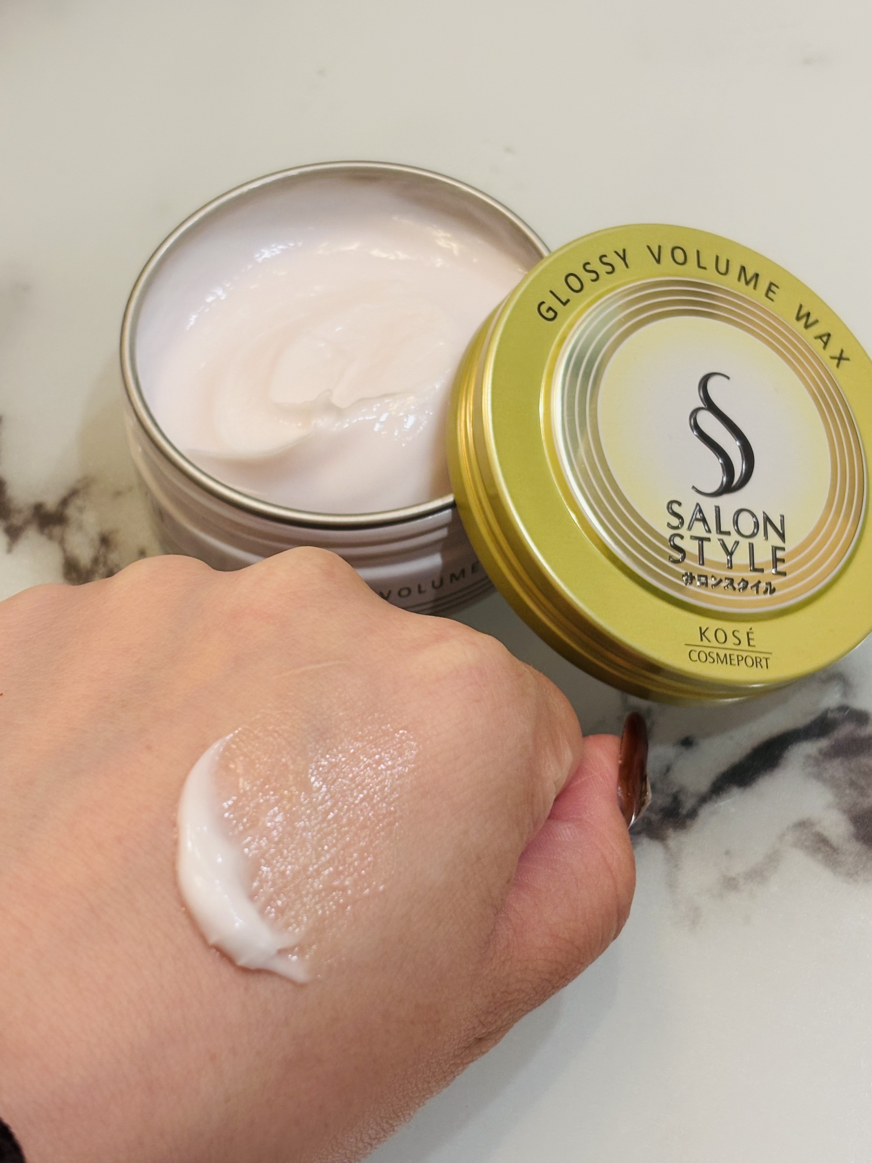 サロンスタイル ヘアワックス （グロッシーボリューム）/サロンスタイル/ヘアワックス・クリームを使ったクチコミ（3枚目）