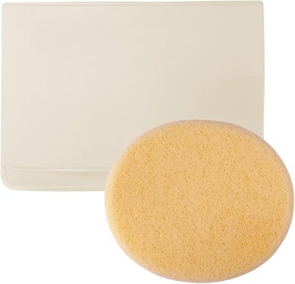 メイコー化粧品 サマーケーキ用スポンジN2 ❲ 携帯ケース付 ❳ 水あり用丸型